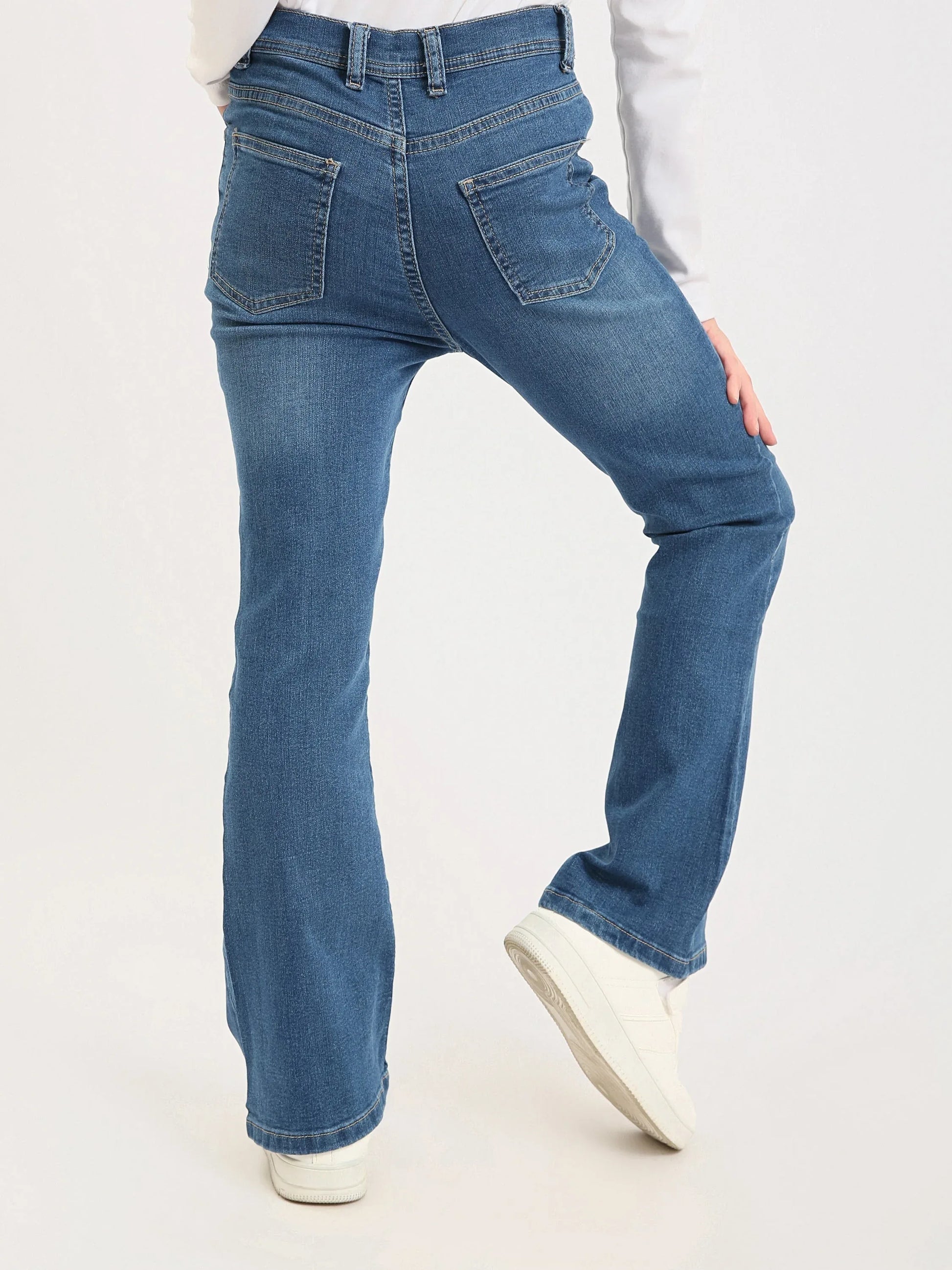 Jean fille ado coupe flare – JNS25GBIW72056MR1 - Justyol