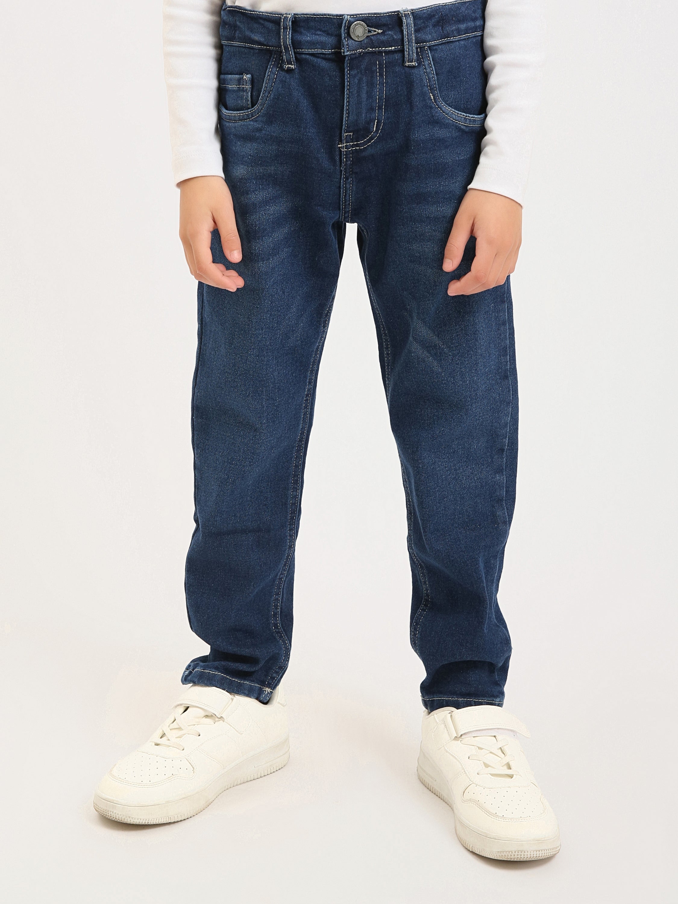 Jean garçon coupe droite – Confort quotidien et style intemporel - JNS25GCBR76702MB1