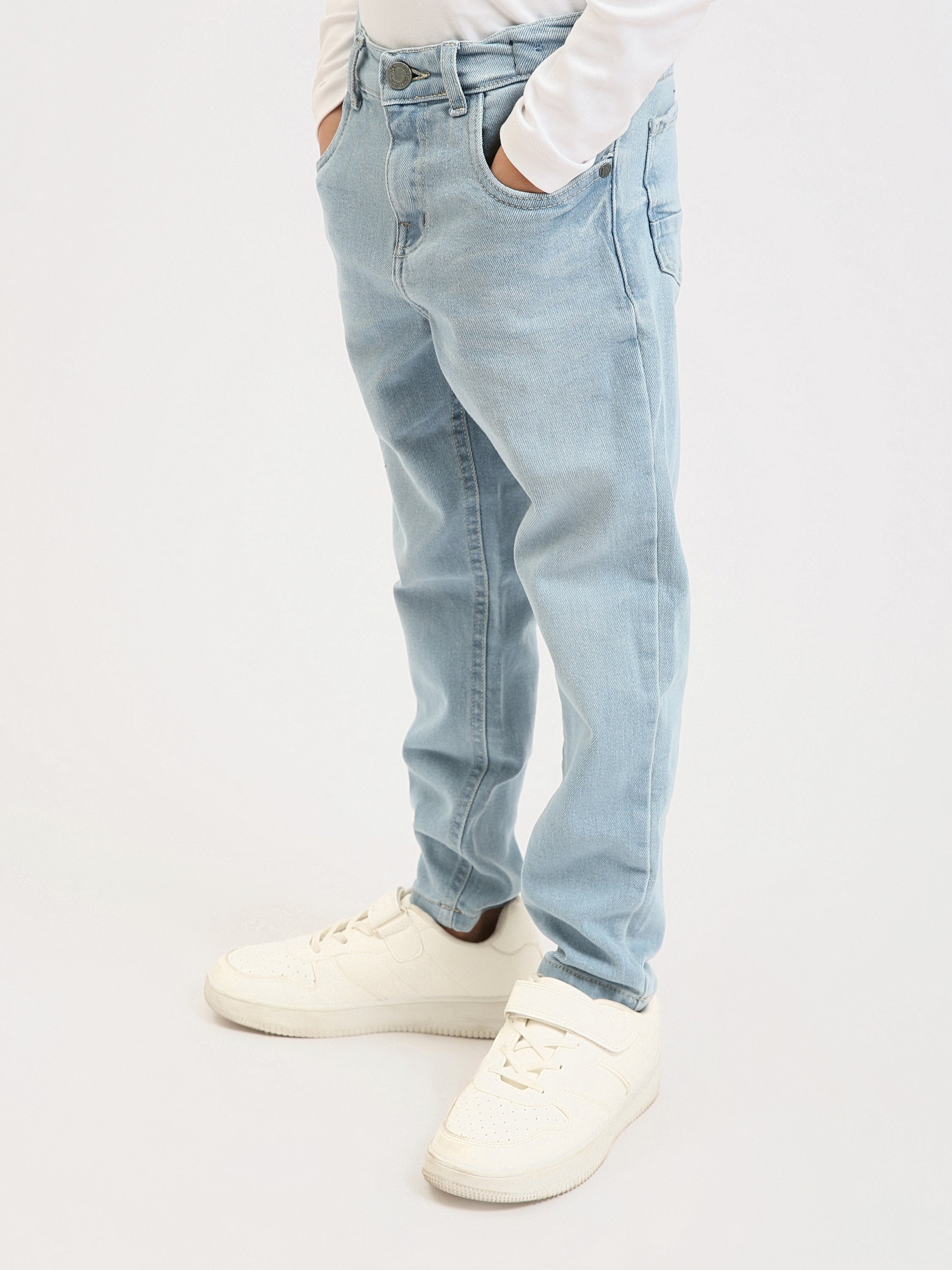 Jean garçon coupe droite – Confort quotidien et style intemporel - JNS25GCBR76702MB1