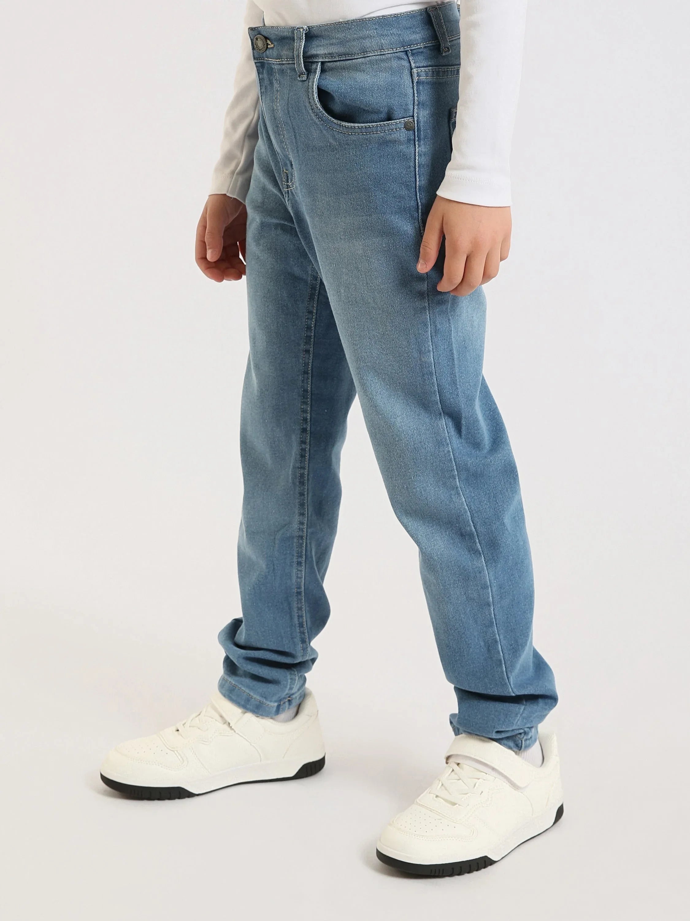 Jean Garçon Coupe Droite – Denim Confortable - JNS25GCBR76702MJ1 - Justyol