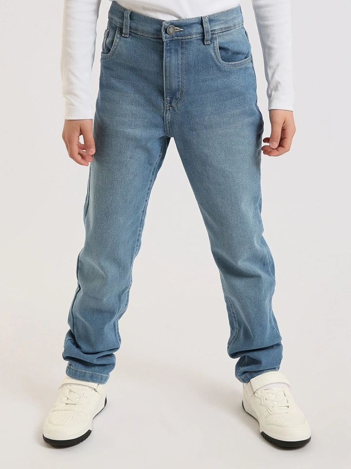 Jean Garçon Coupe Droite – Denim Confortable - JNS25GCBR76702MJ1