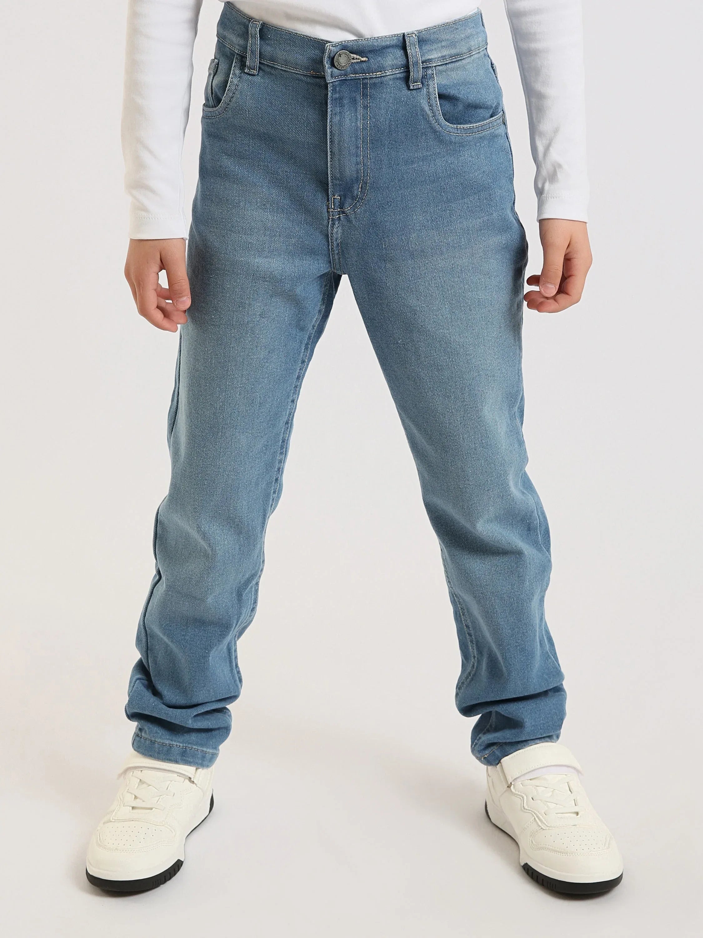 Jean Garçon Coupe Droite – Denim Confortable - JNS25GCBR76702MJ1 - Justyol