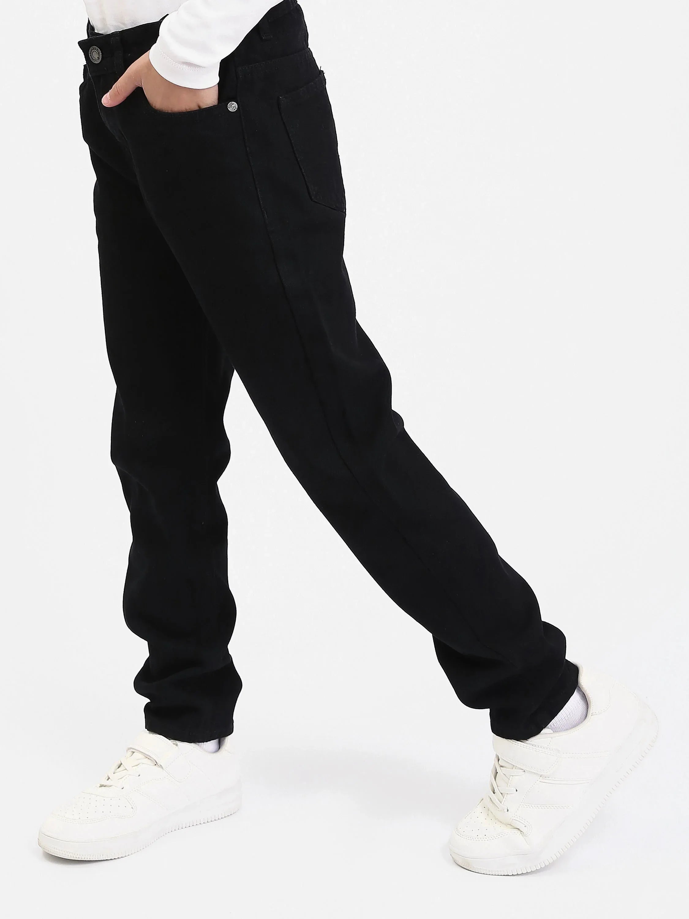 Jean Ado Garçon Coupe Droite – Denim Confortable - JNS25GMBW76701MJ1 - Justyol