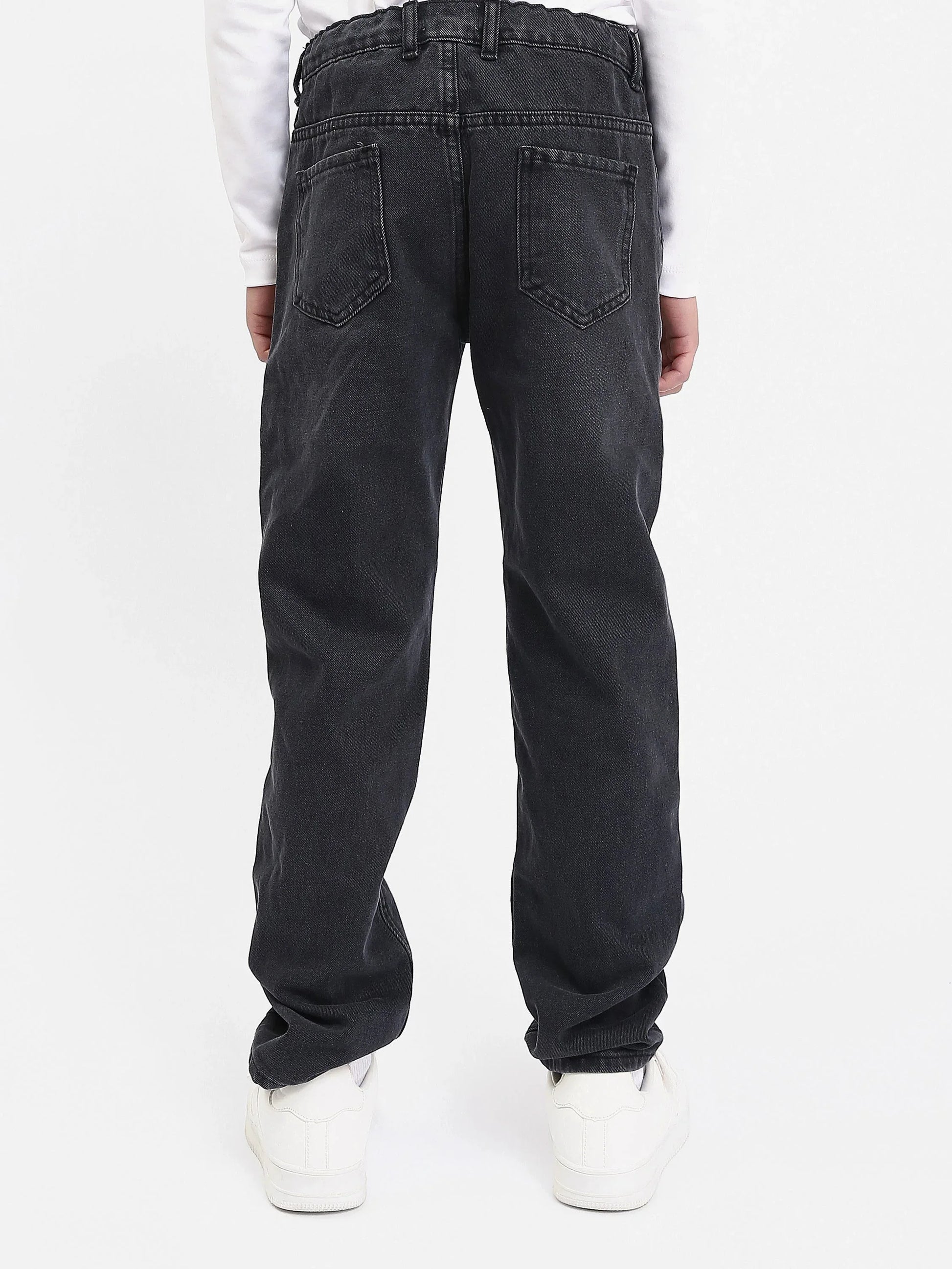 Jean Ado Garçon Coupe Droite – Denim Confortable - JNS25GMBW76701MJ1 - Justyol