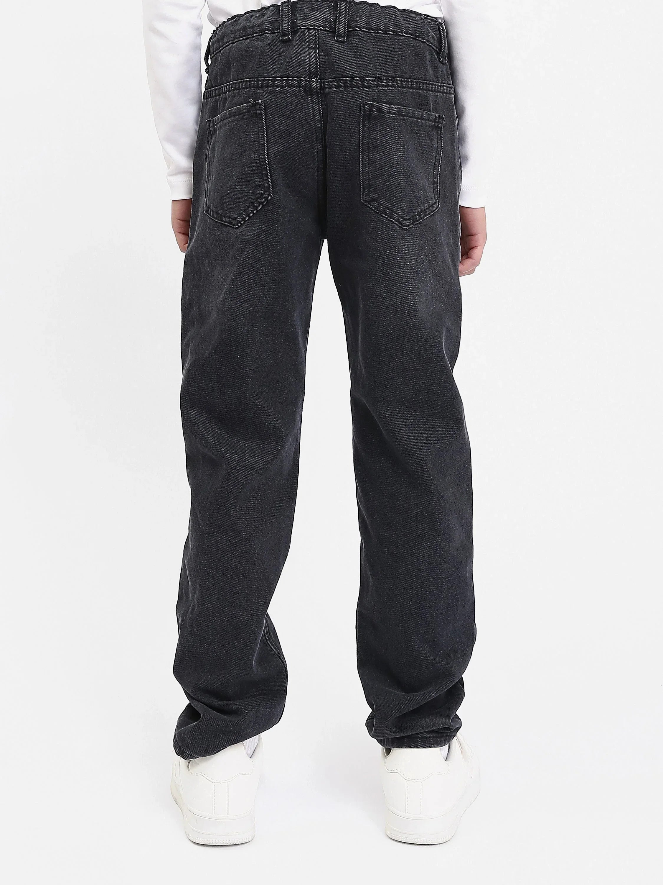 Jean Ado Garçon Coupe Droite – Denim Confortable - JNS25GMBW76701MJ1 - Justyol