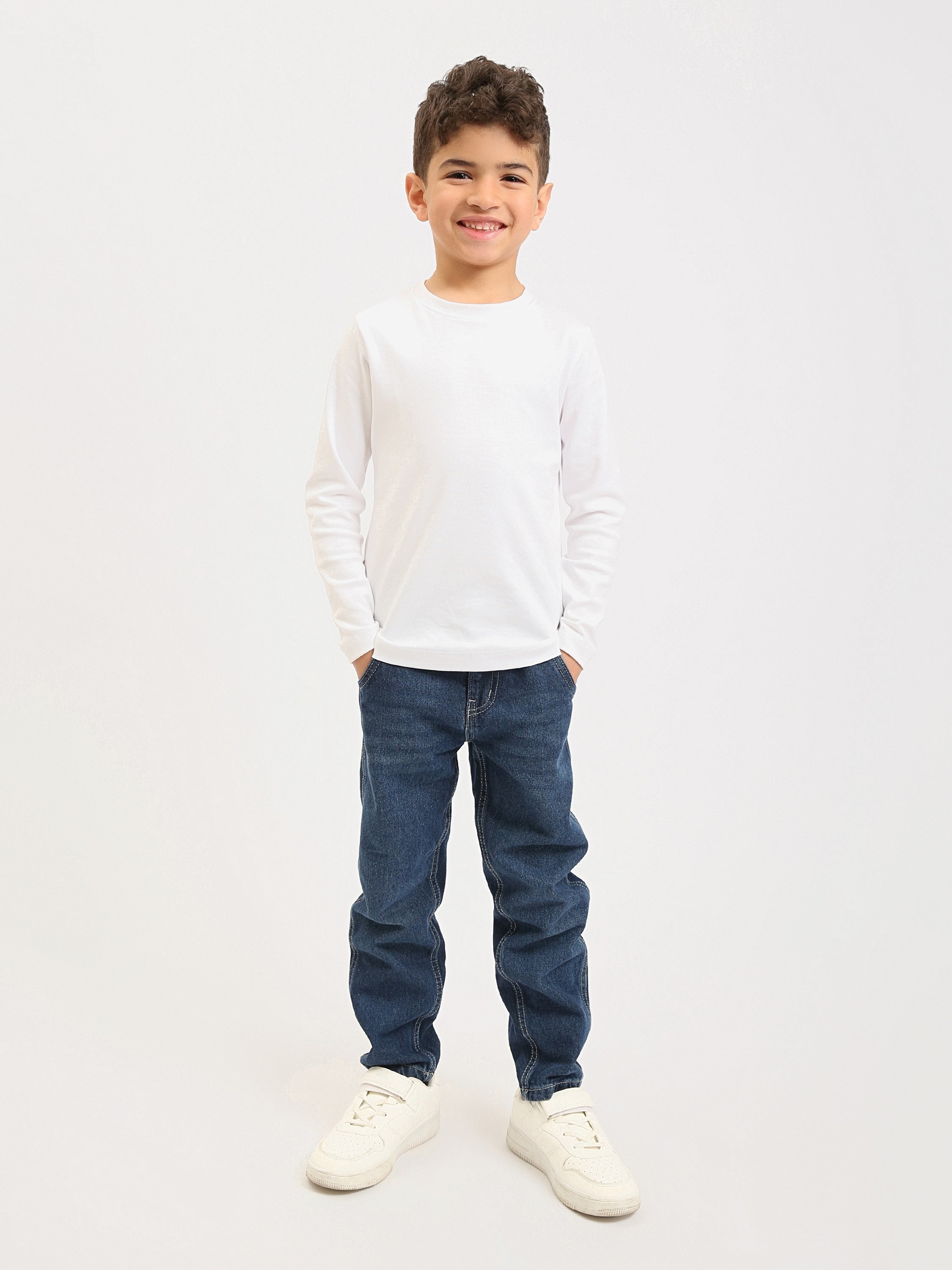 Jean ado garçon en denim coupe droite – JNS25GMBW76703MJ1