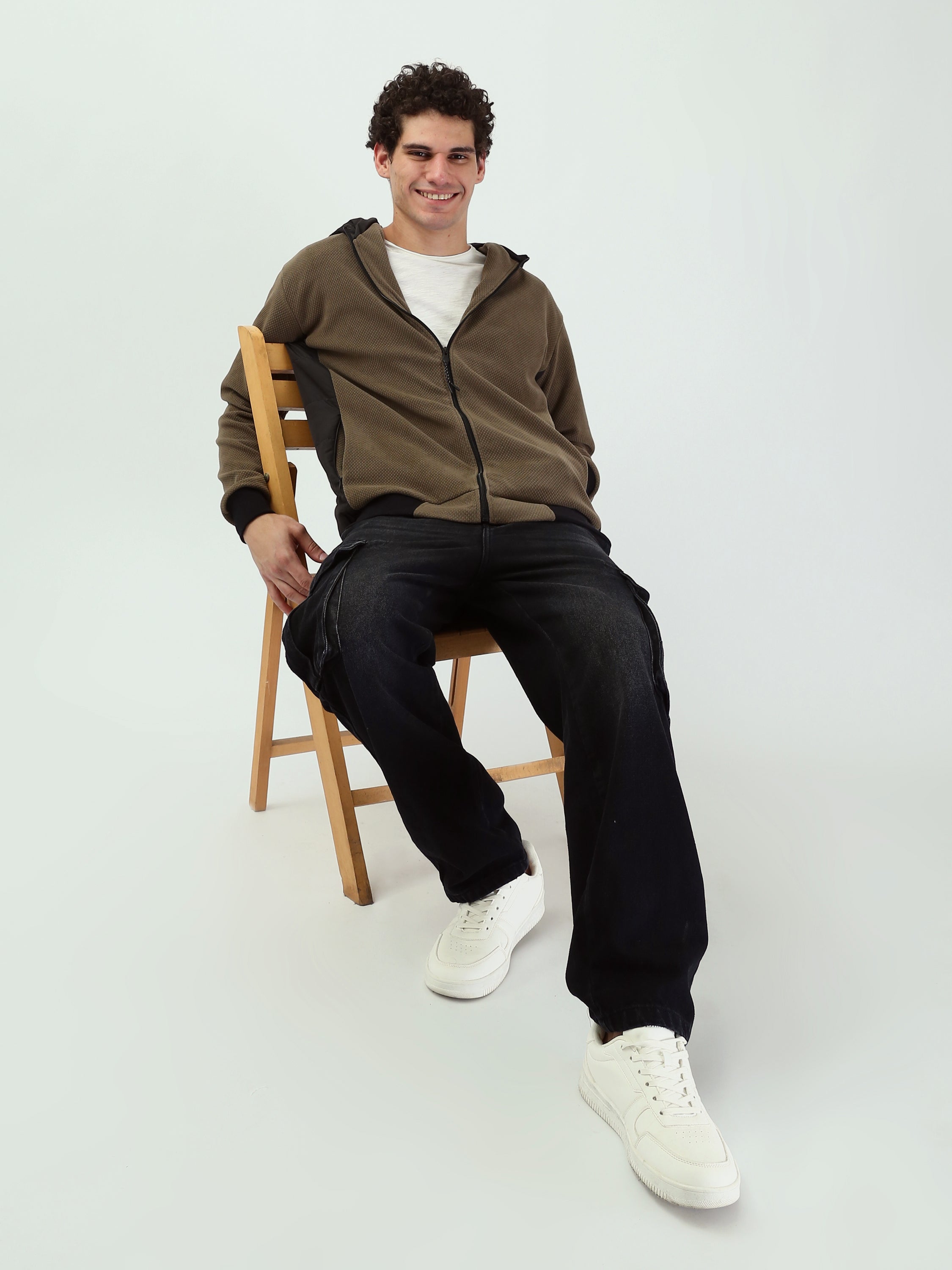 Jean cargo homme coupe droite – Style urbain et fonctionnalité - JNS25GMGW24307TM1