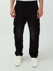 Jean cargo homme coupe droite – Style urbain et fonctionnalité - JNS25GMGW24307TM1