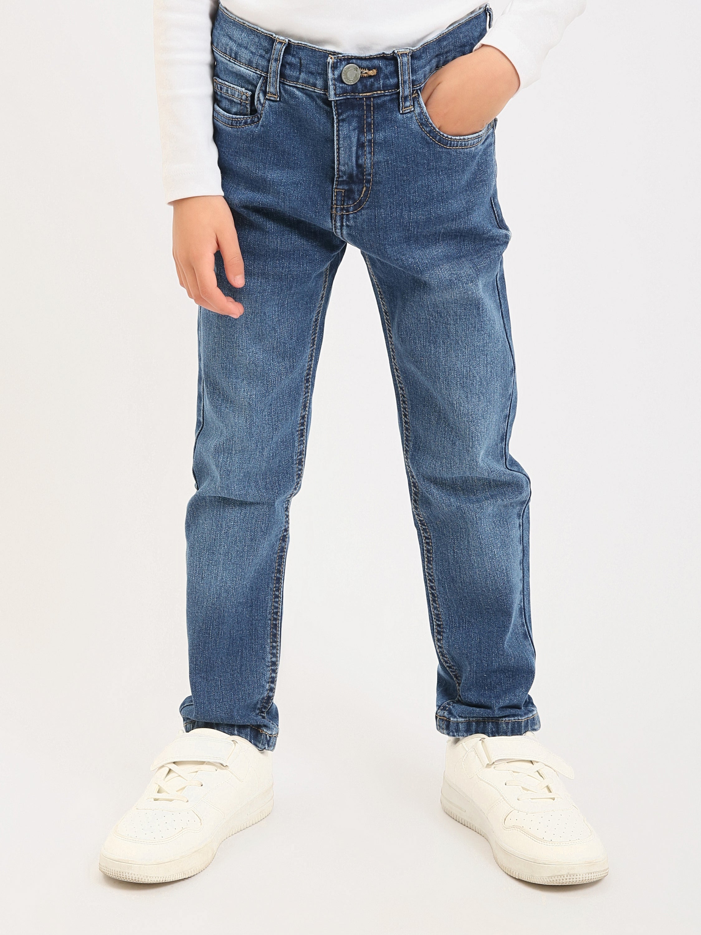 Jean garçon coupe confortable – Style moderne et usage quotidien - JNS25GSBW76700MB1