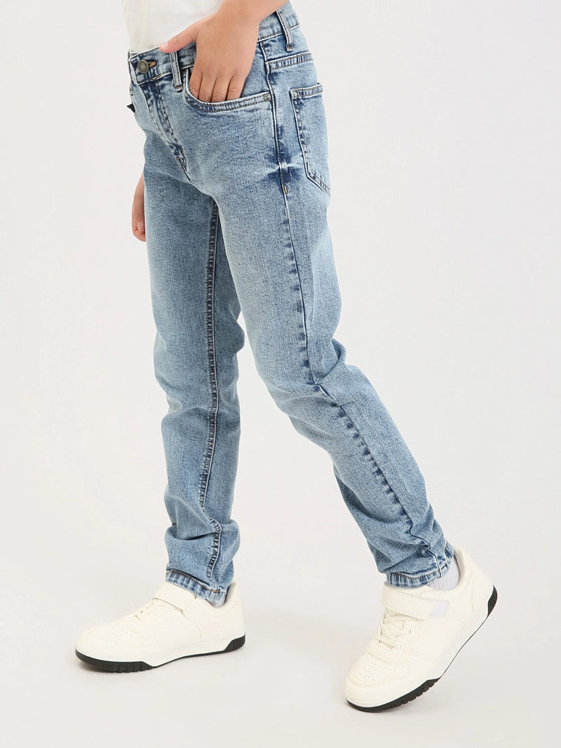 Jean ado garçon coupe droite – Denim confortable pour le quotidien - JNS25GSBW76700MJ1