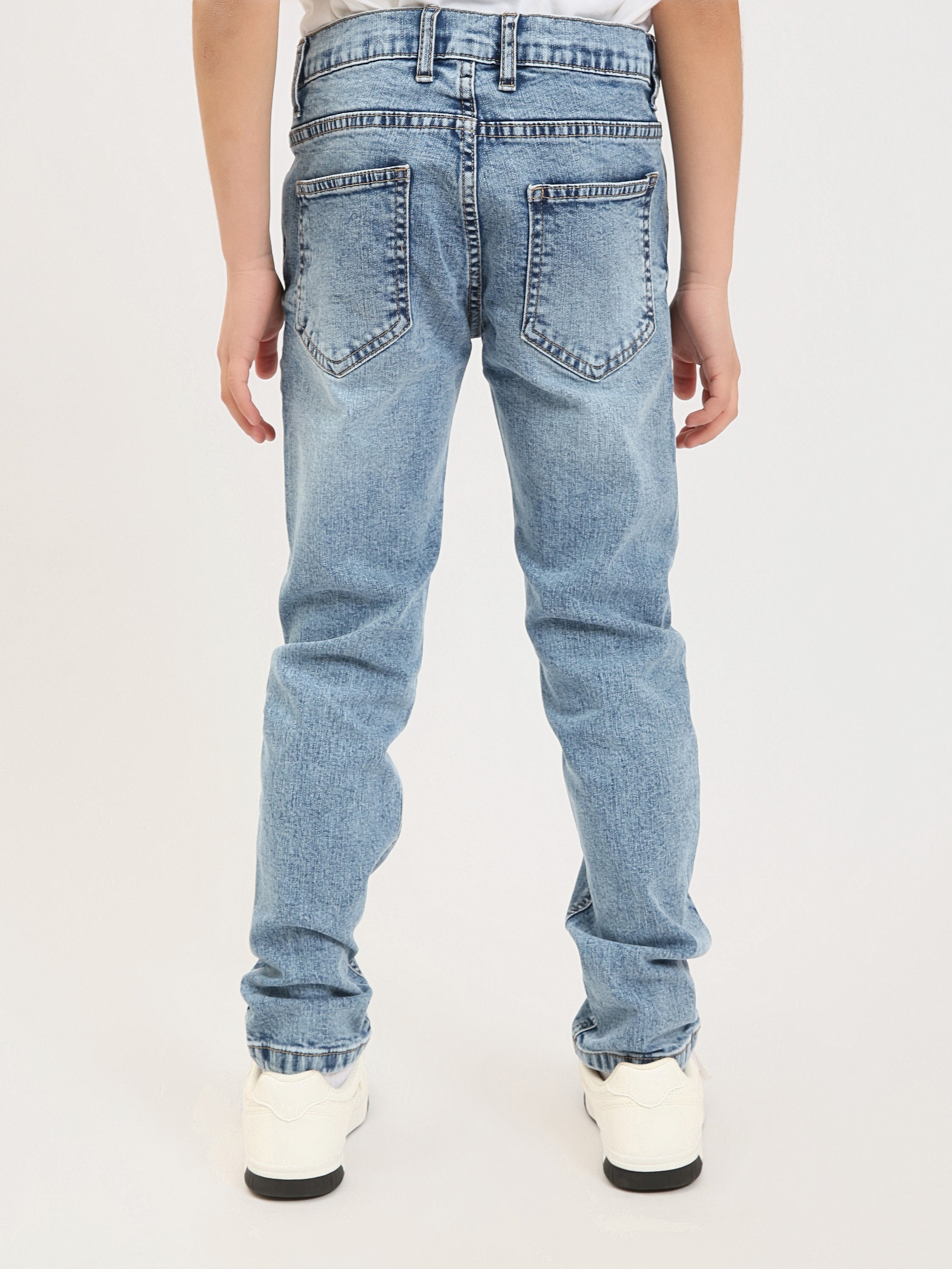 Jean ado garçon coupe droite – Denim confortable pour le quotidien - JNS25GSBW76700MJ1