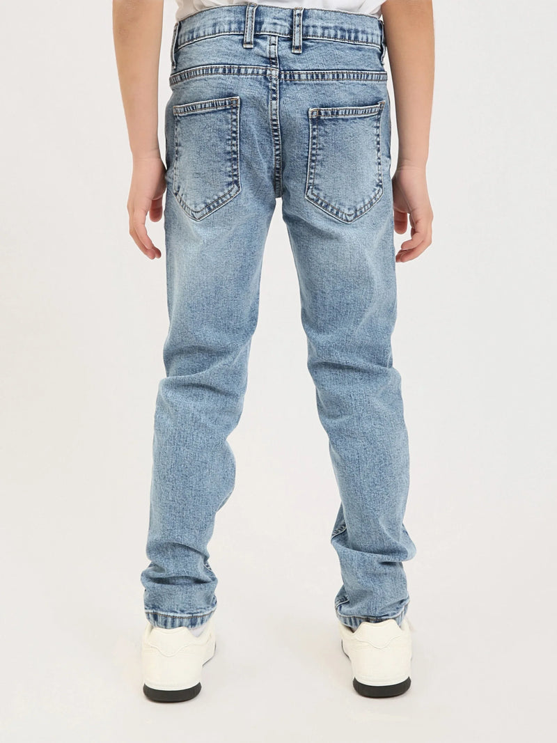 Jean ado garçon coupe droite – Denim confortable pour le quotidien - JNS25GSBW76700MJ1