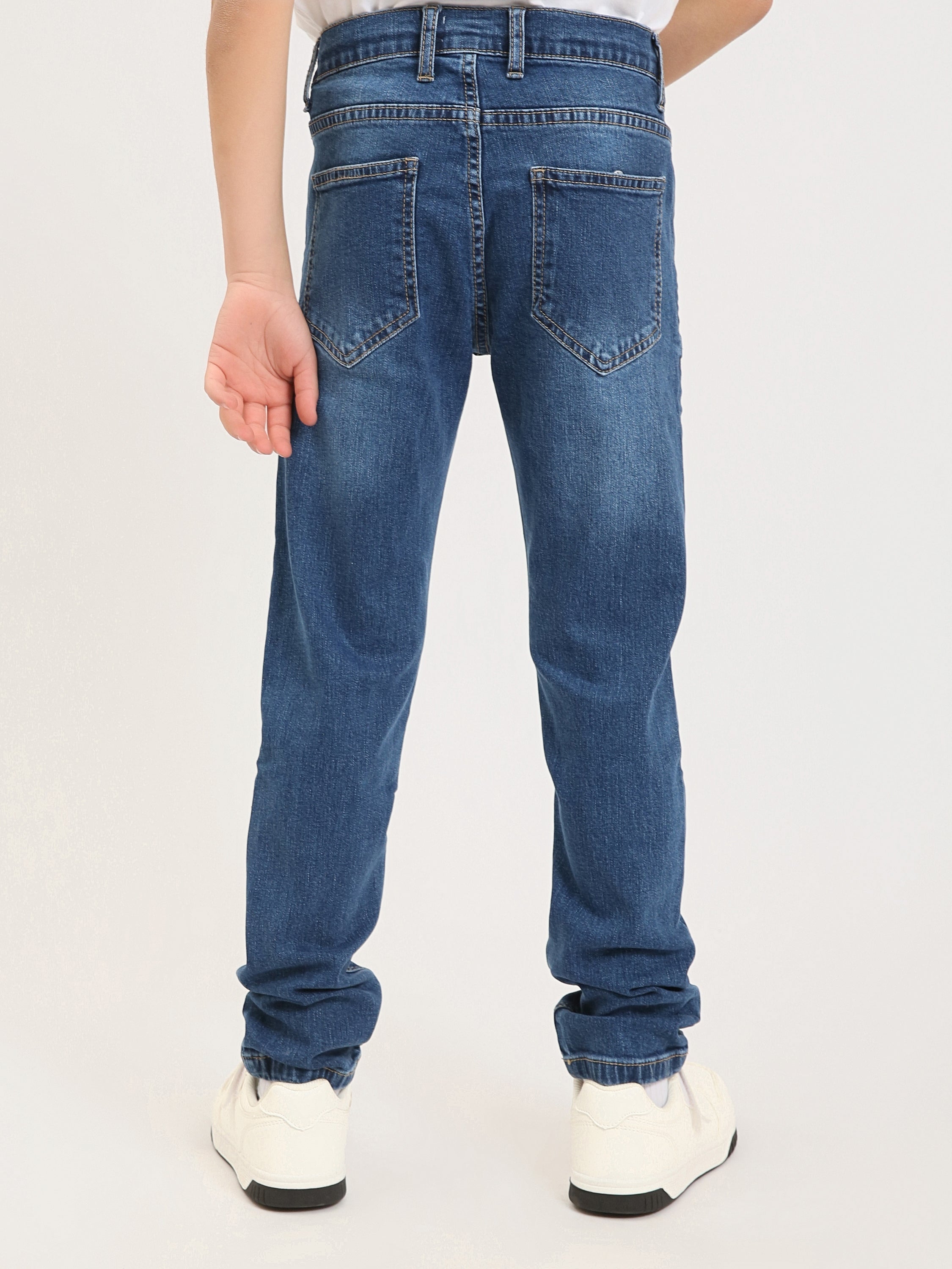 Jean ado garçon coupe droite – Denim confortable pour le quotidien - JNS25GSBW76700MJ1