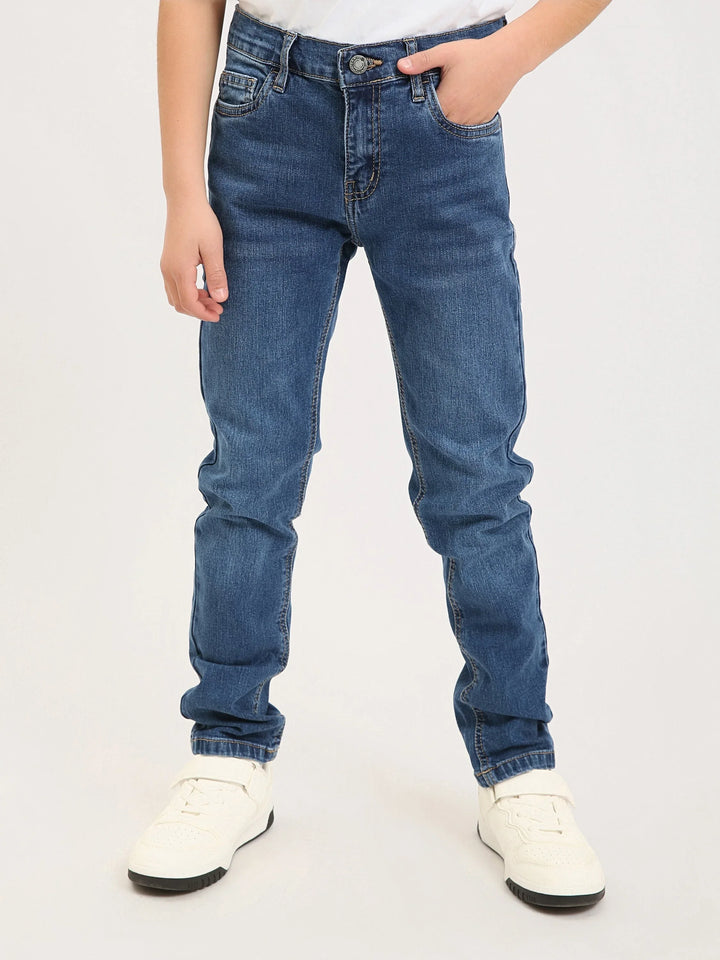 Jean ado garçon coupe droite – Denim confortable pour le quotidien - JNS25GSBW76700MJ1