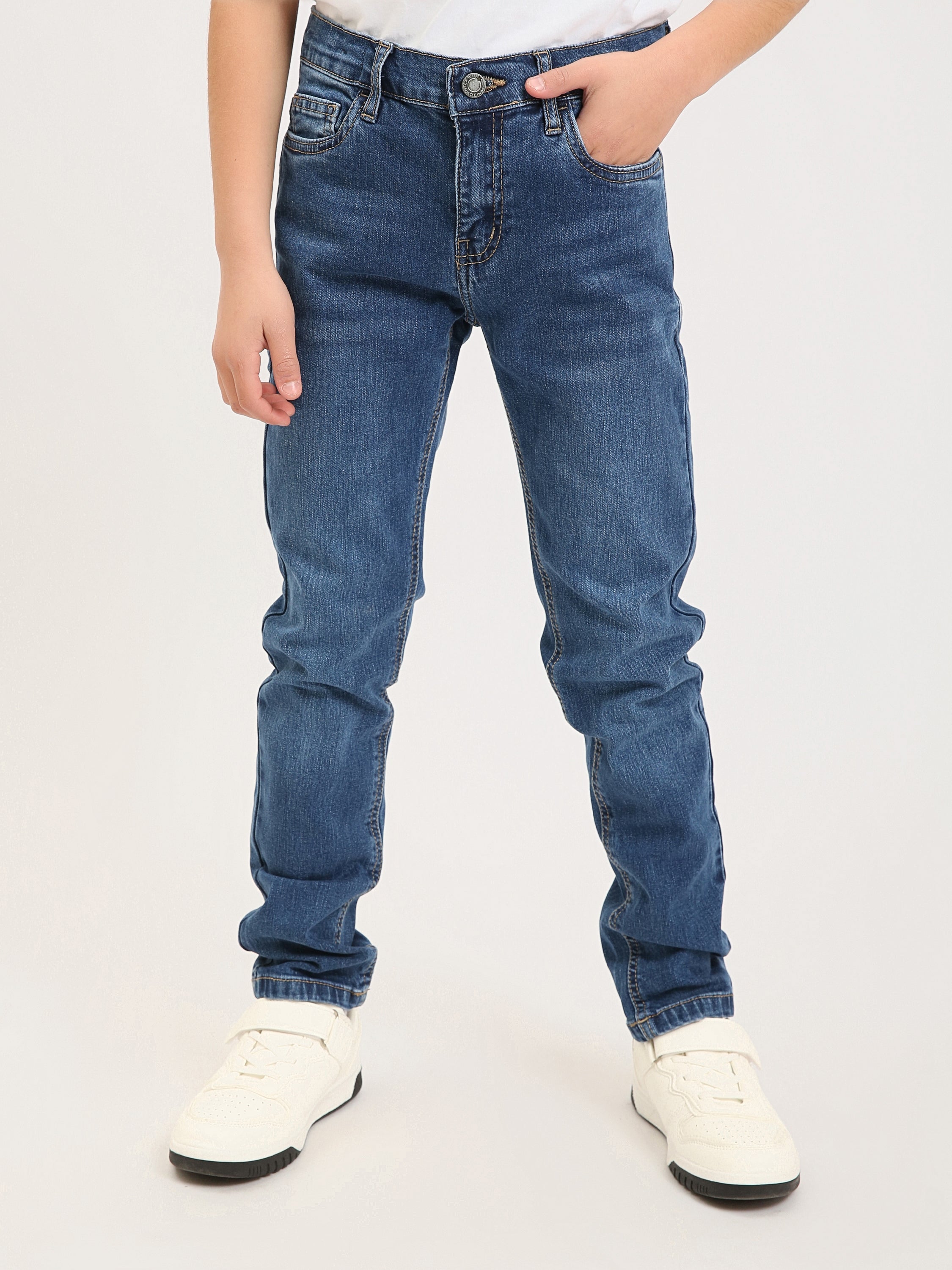 Jean ado garçon coupe droite – Denim confortable pour le quotidien - JNS25GSBW76700MJ1