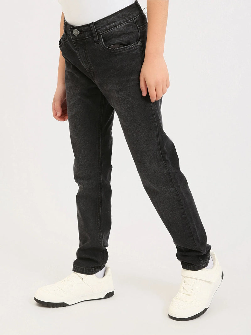 Jean ado garçon coupe droite – Denim confortable pour le quotidien - JNS25GSBW76700MJ1