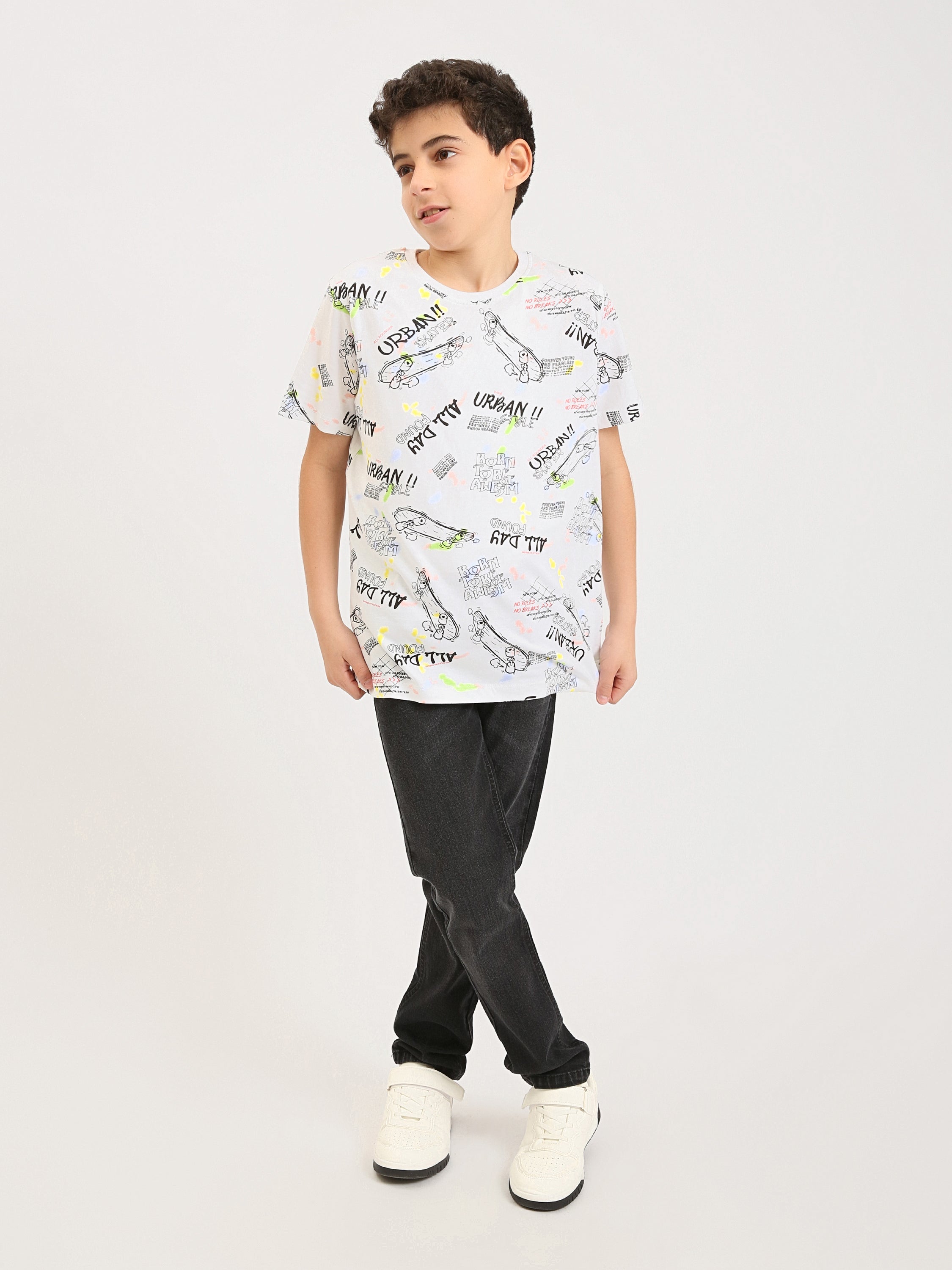 Jean ado garçon coupe droite – Denim confortable pour le quotidien - JNS25GSBW76700MJ1