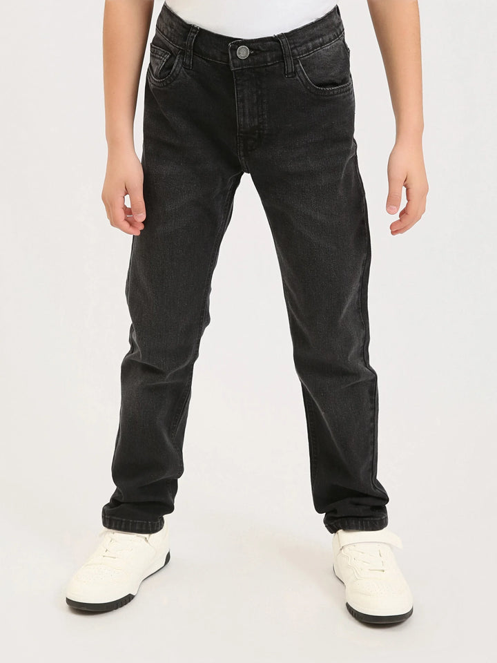 Jean ado garçon coupe droite – Denim confortable pour le quotidien - JNS25GSBW76700MJ1