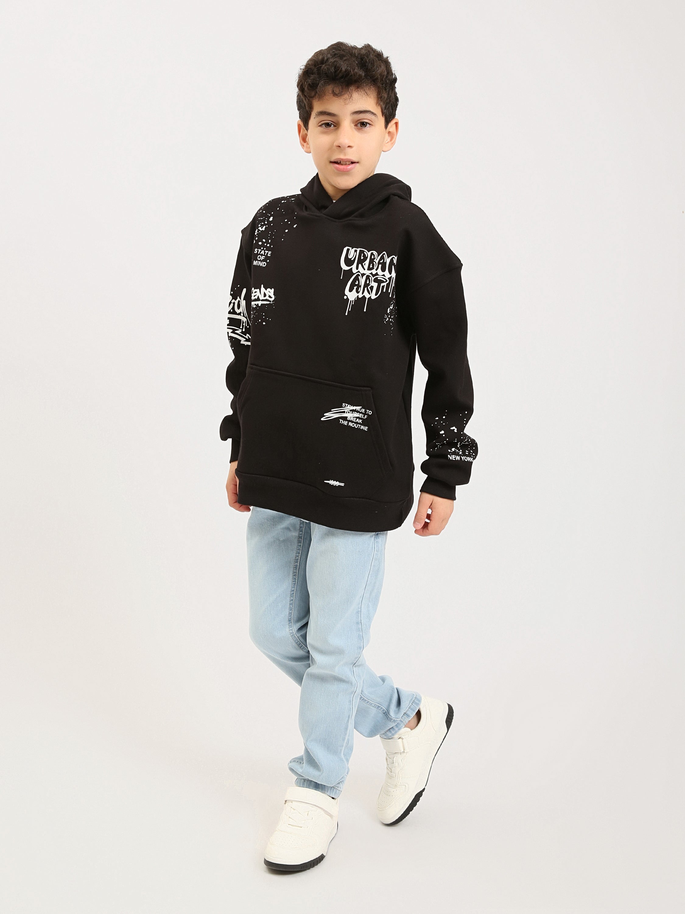 Jean ado garçon coupe droite – Denim confortable pour le quotidien - JNS25GSBW76700MJ1