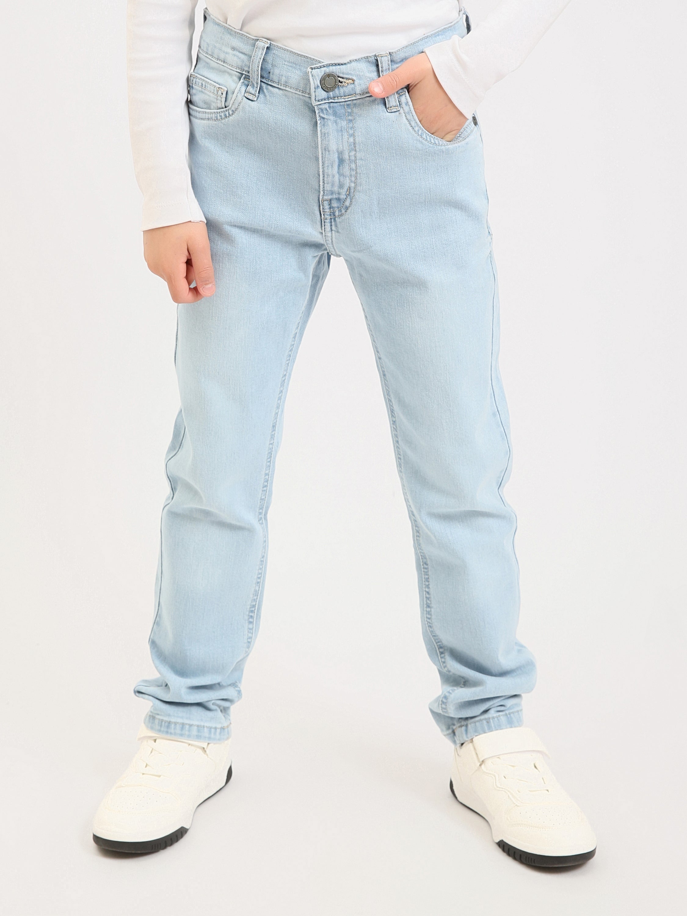 Jean ado garçon coupe droite – Denim confortable pour le quotidien - JNS25GSBW76700MJ1