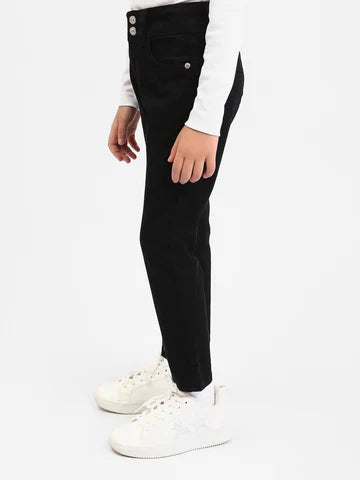 Pantalon Fille Coupe Droite – Confort Quotidien & Style Classique - JNS25GSIW71403MR1