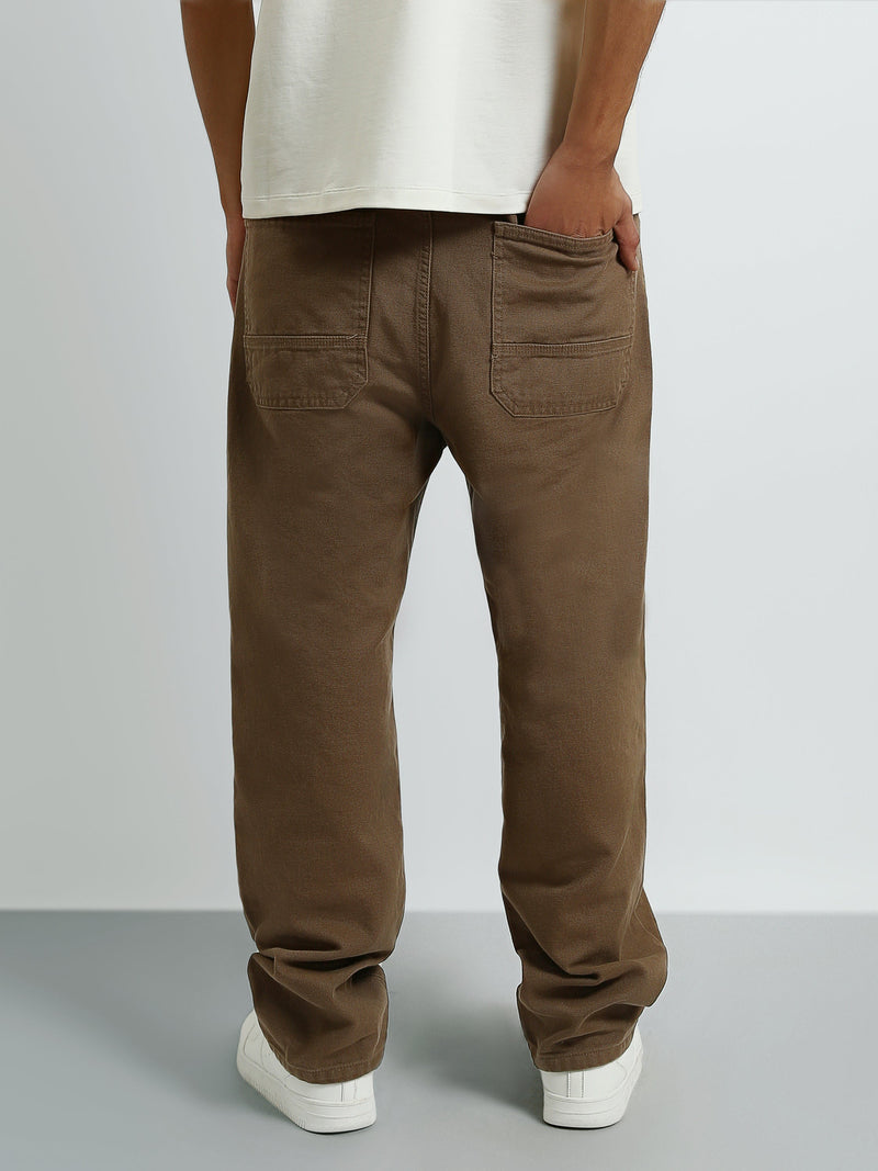 Jean Homme Coupe Loose avec Empiècements aux Genoux - JNS26GBBW22148TM1