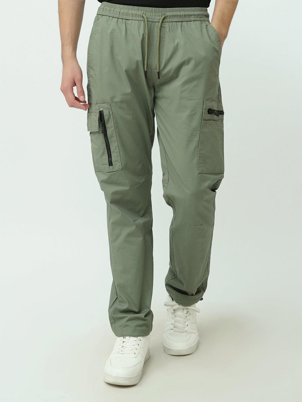 Jogger Cargo Homme à Taille Élastique – Style Casual Moderne - JOG23SGBL24254TB1