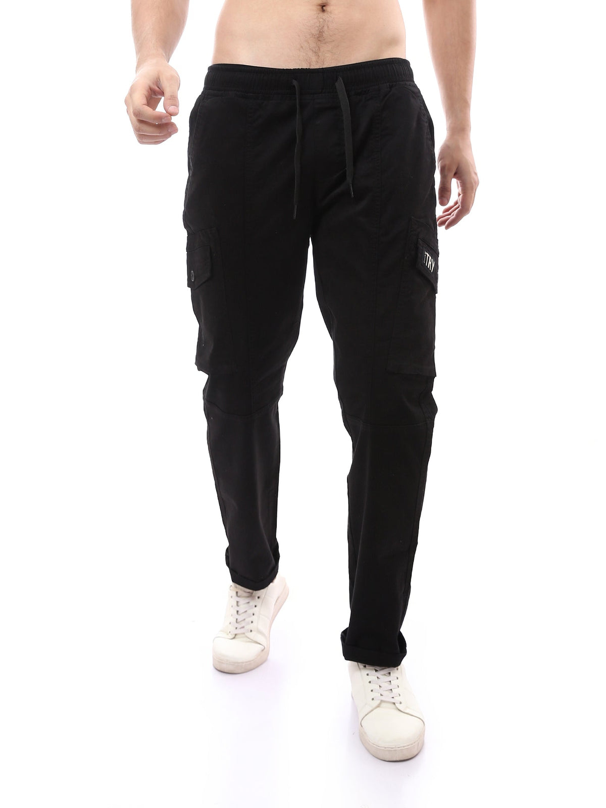 Pantalon Cargo Homme à Taille Ajustable et Poches Multiples - JOG23SGBL24261TM1