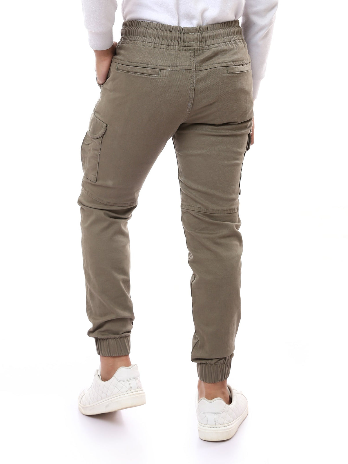 Pantalon Cargo Enfant Élégant avec Ceinture Élastique – Confort et Style - JOG23SGBL24263TB1