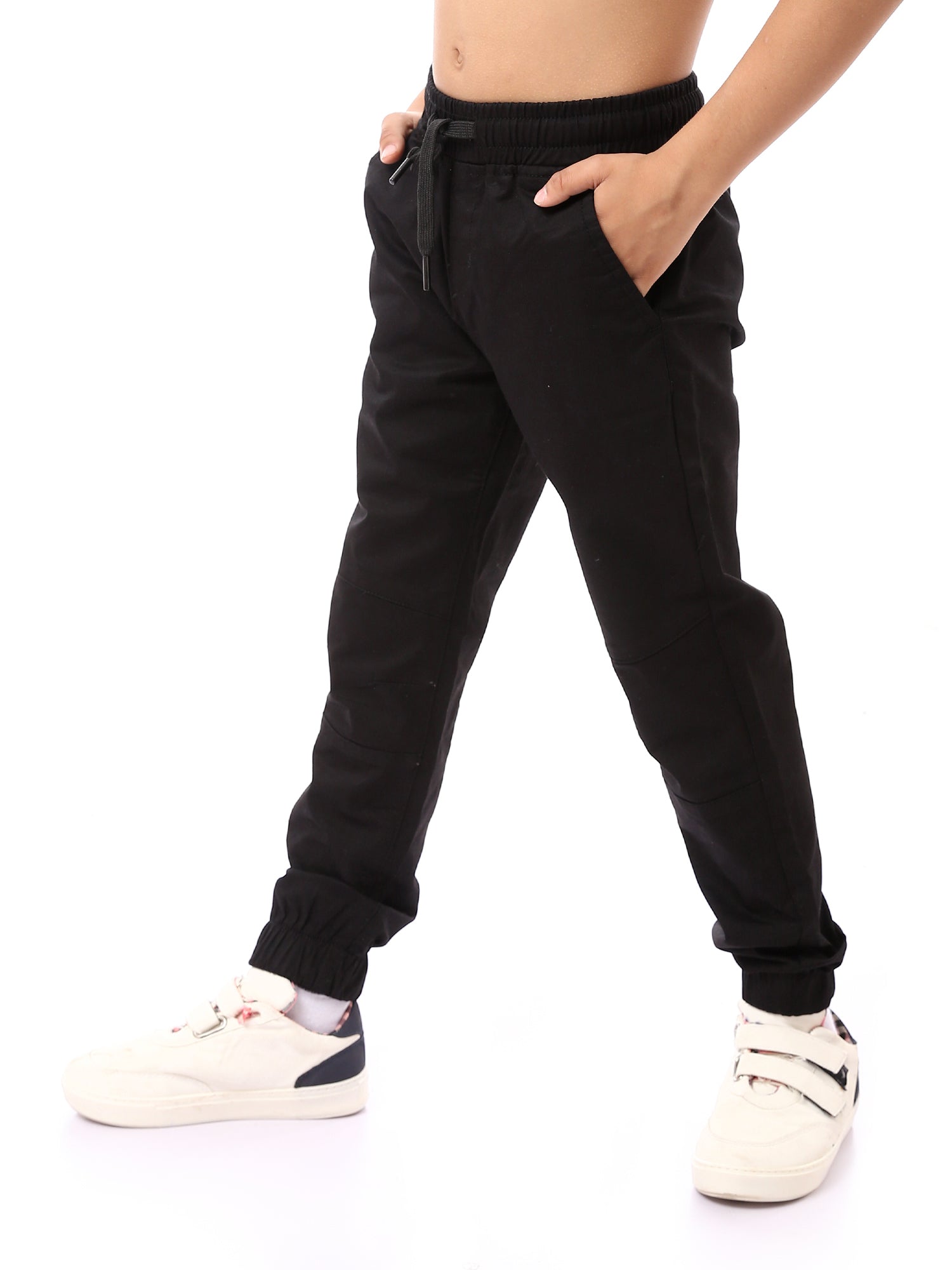 Pantalon de sport pour garçons avec taille élastique, design pratique et confortable - JOG23SGBS24246TB1