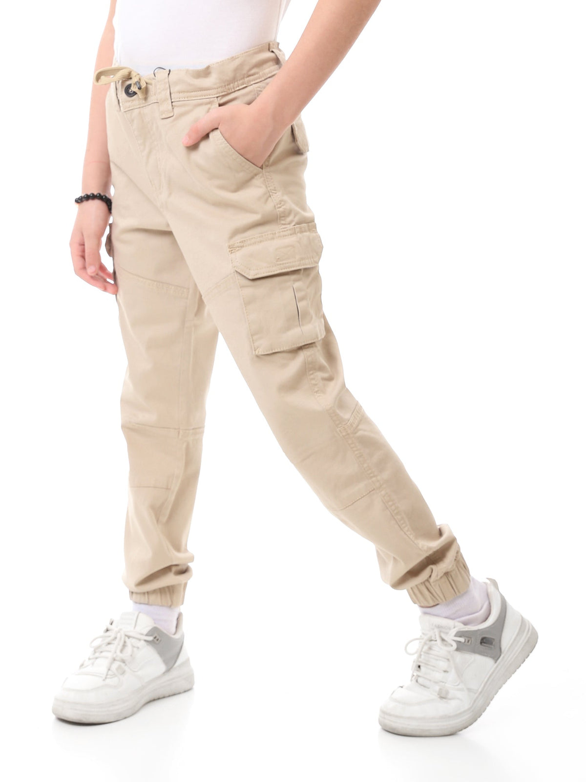 Jogger Cargo Garçon à Poches Multiples et Bas Élastiqués - JOG23SGBc24250TB1