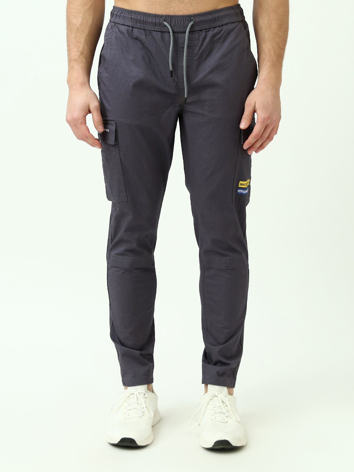 Pantalon de sport pour homme avec taille élastique, poches latérales et design pratique - JOG23SGPS24247TM1