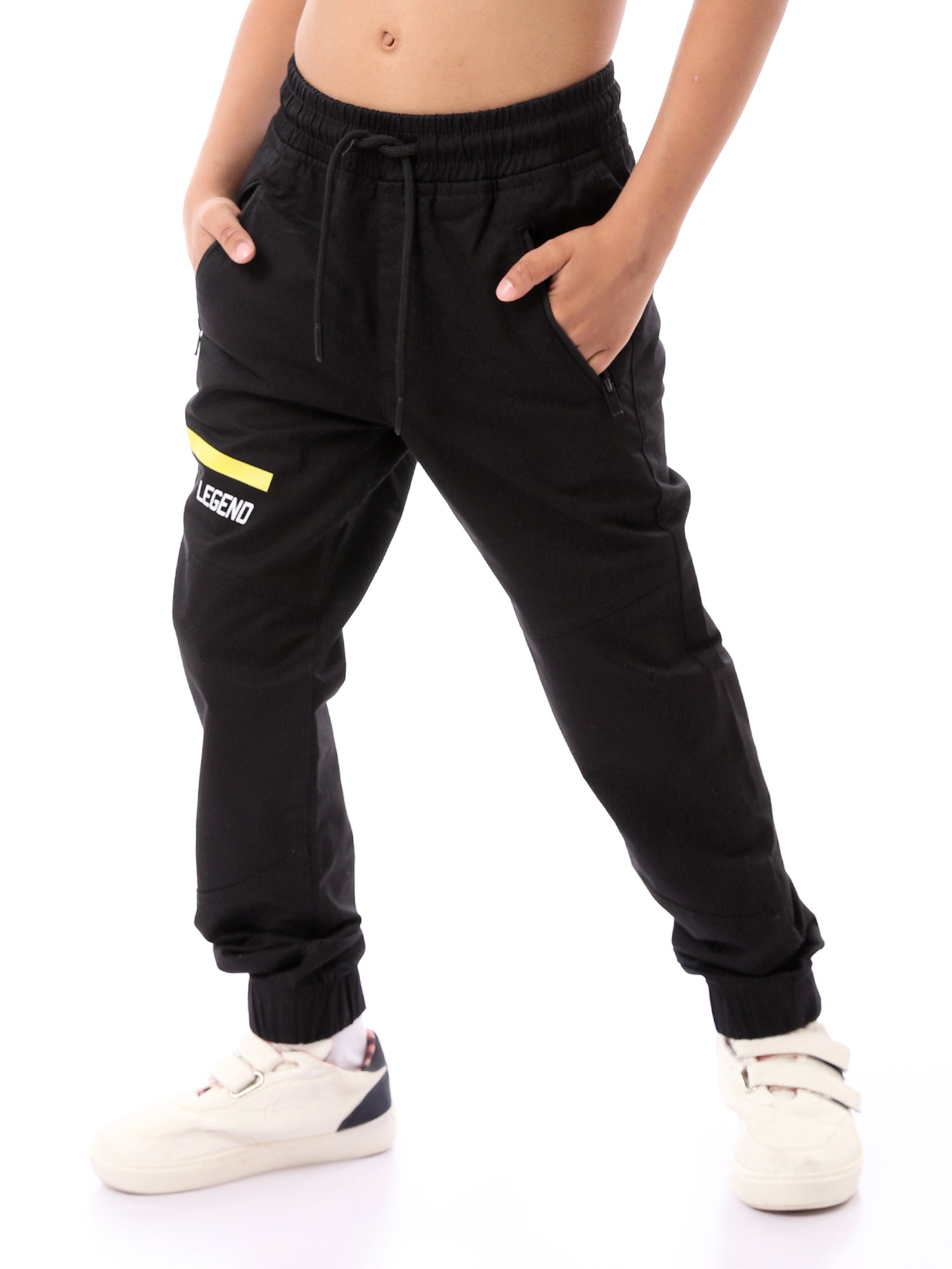 Jogging noir pour garçon - Confort et style moderne - JOG23SGPS32240TB1
