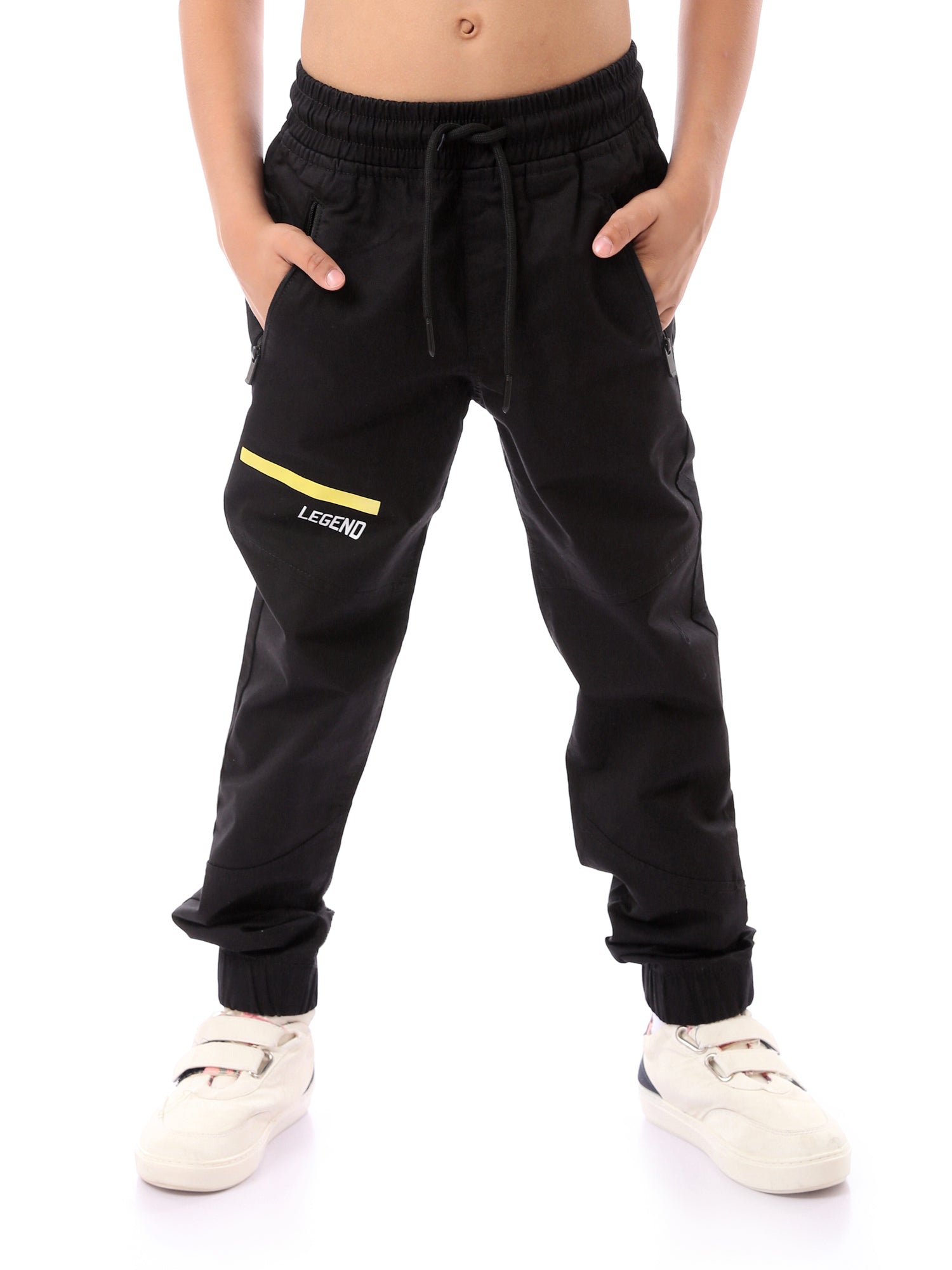 Jogging noir pour garçon - Confort et style moderne - JOG23SGPS32240TB1