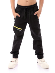 Jogging noir pour garçon - Confort et style moderne - JOG23SGPS32240TB1
