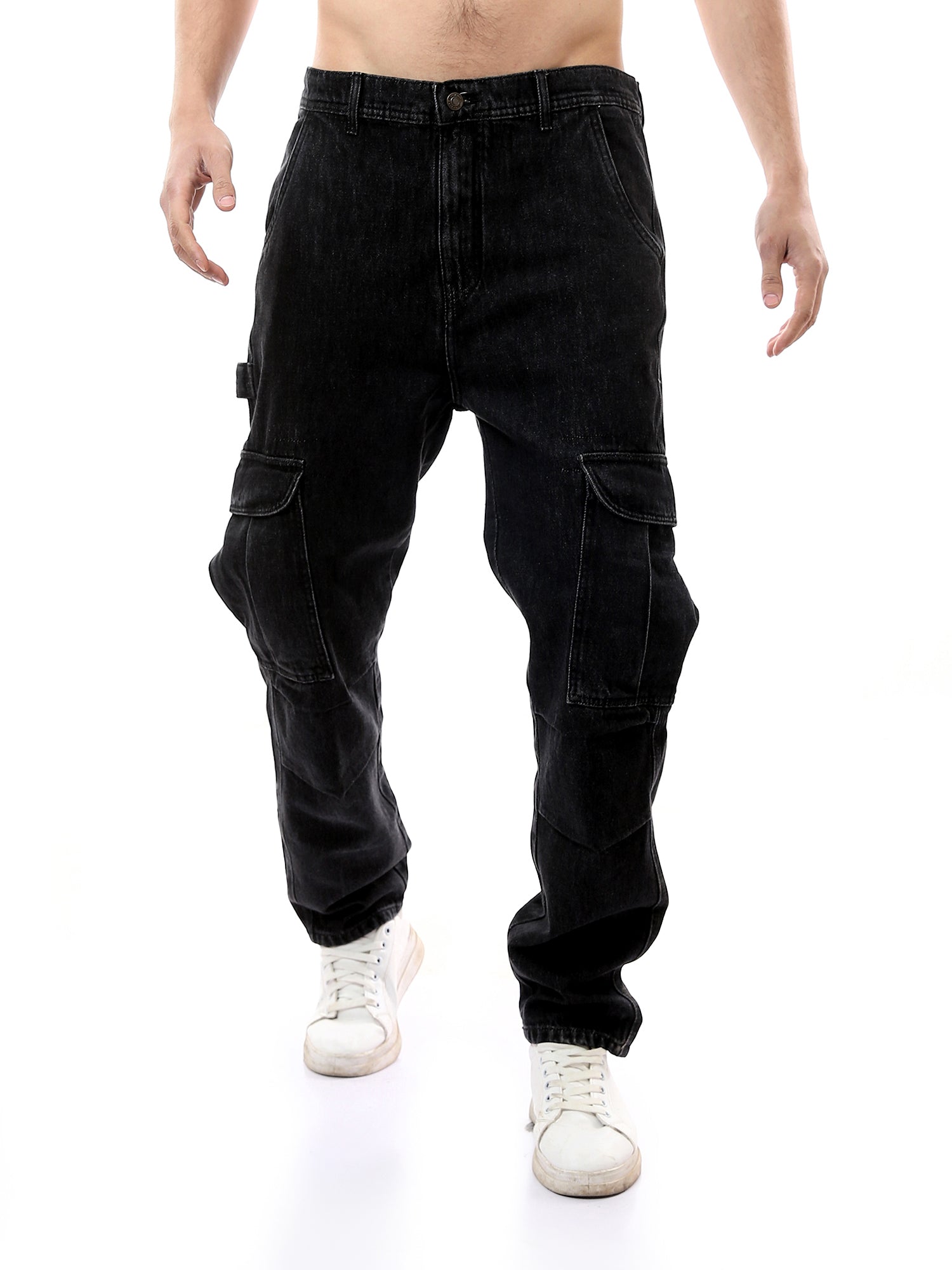 Pantalon en jean pour homme au design moderne avec poches latérales spacieuses - JOG24GDEL24276TM1