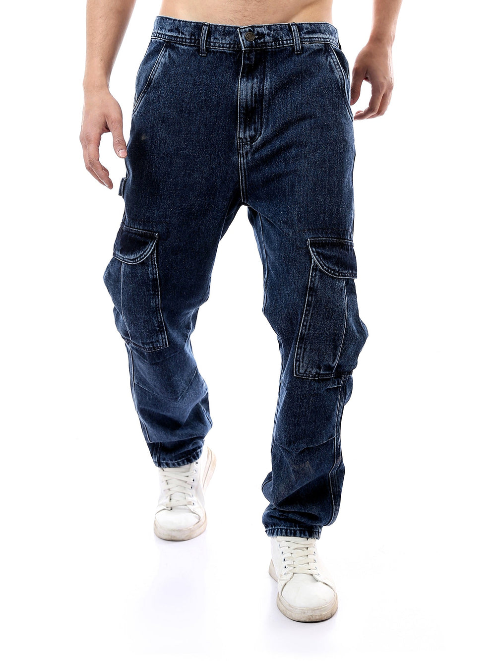 Pantalon en jean pour homme au design moderne avec poches latérales spacieuses - JOG24GDEL24276TM1