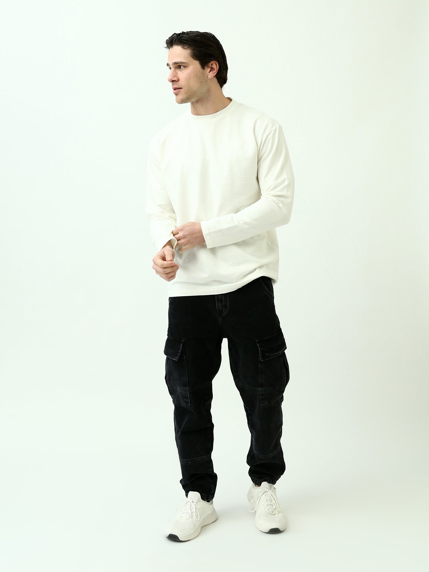 بنطلون جينز رجالي بجيب جانبي - JOG24GDWL24300TM1