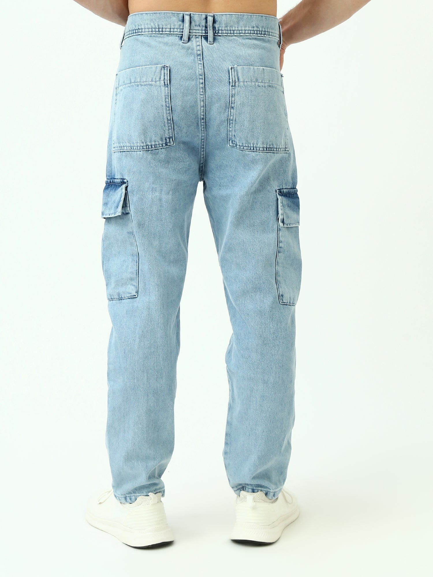 بنطلون جينز رجالي بجيب جانبي - JOG24GDWL24300TM1