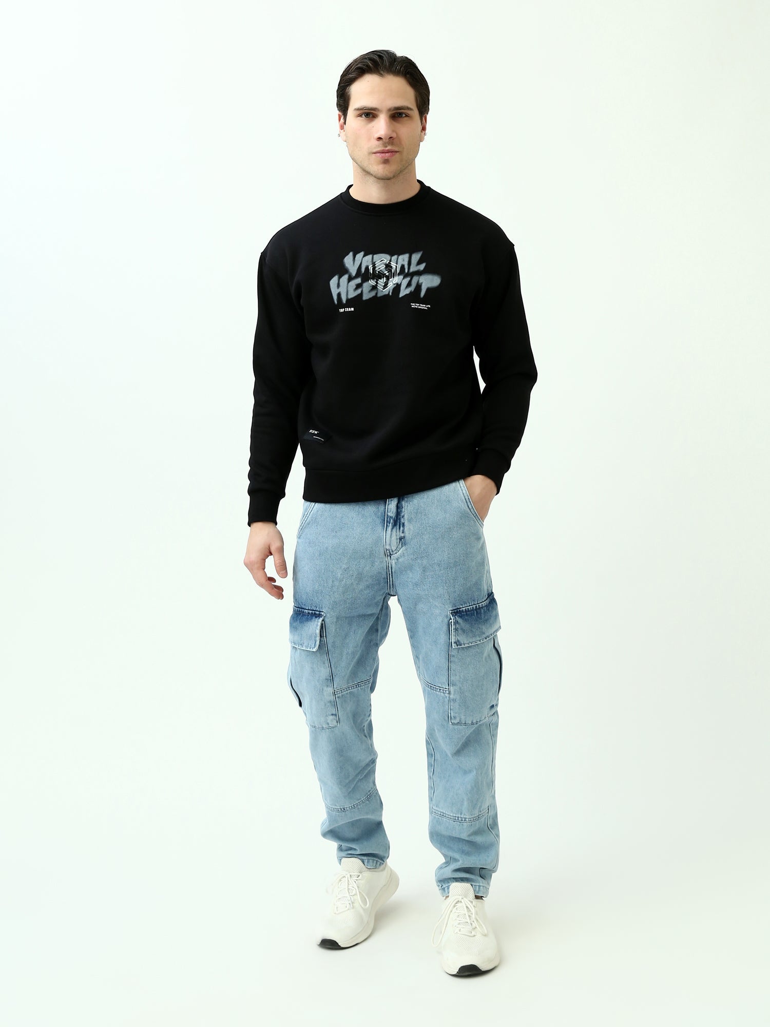 بنطلون جينز رجالي بجيب جانبي - JOG24GDWL24300TM1