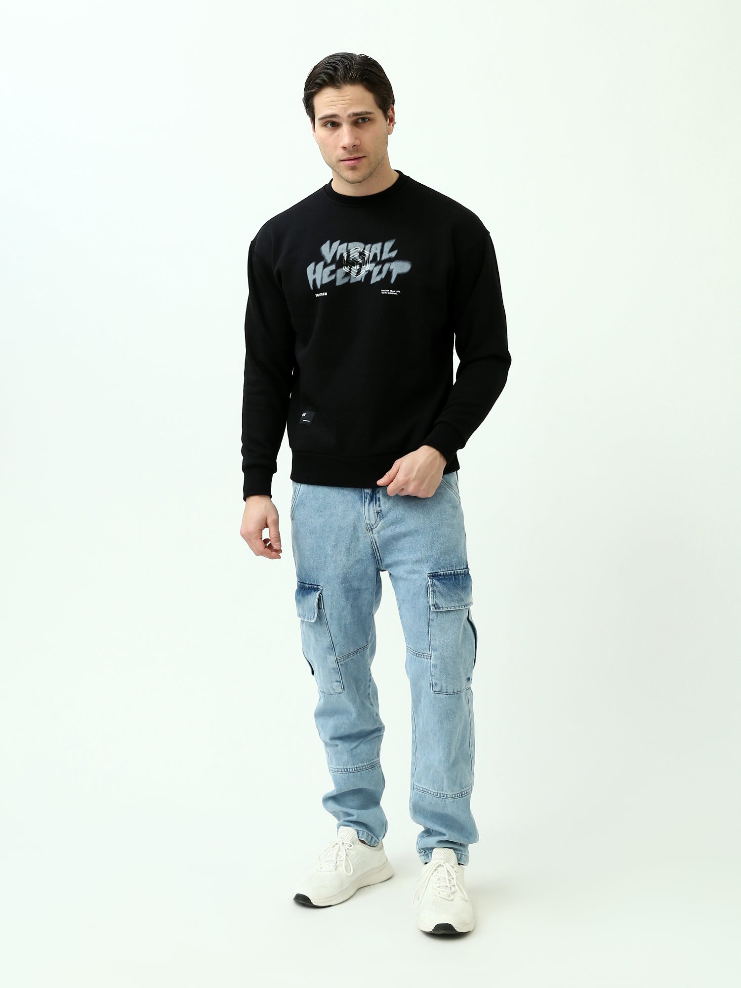 بنطلون جينز رجالي بجيب جانبي - JOG24GDWL24300TM1