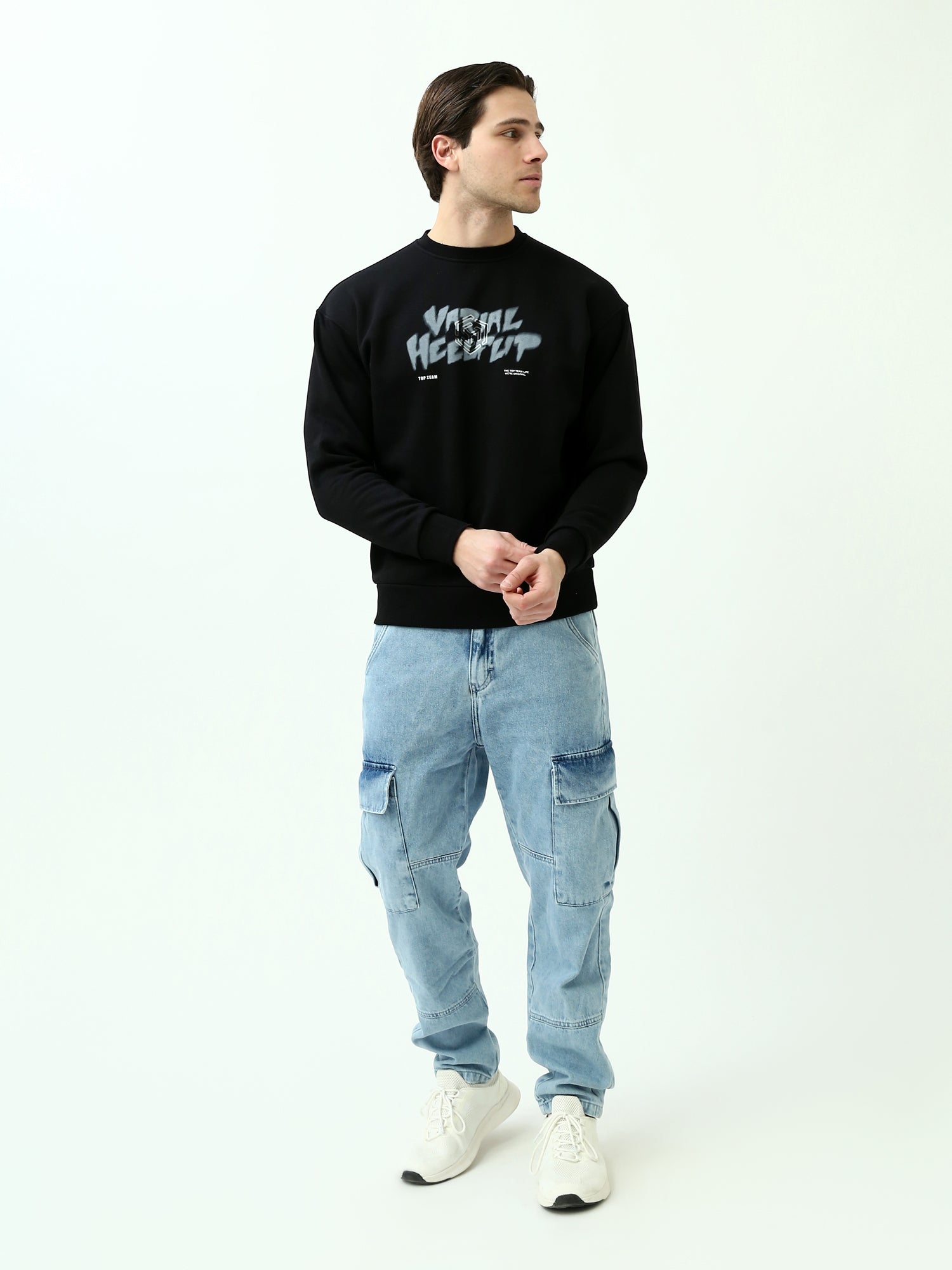 بنطلون جينز رجالي بجيب جانبي - JOG24GDWL24300TM1