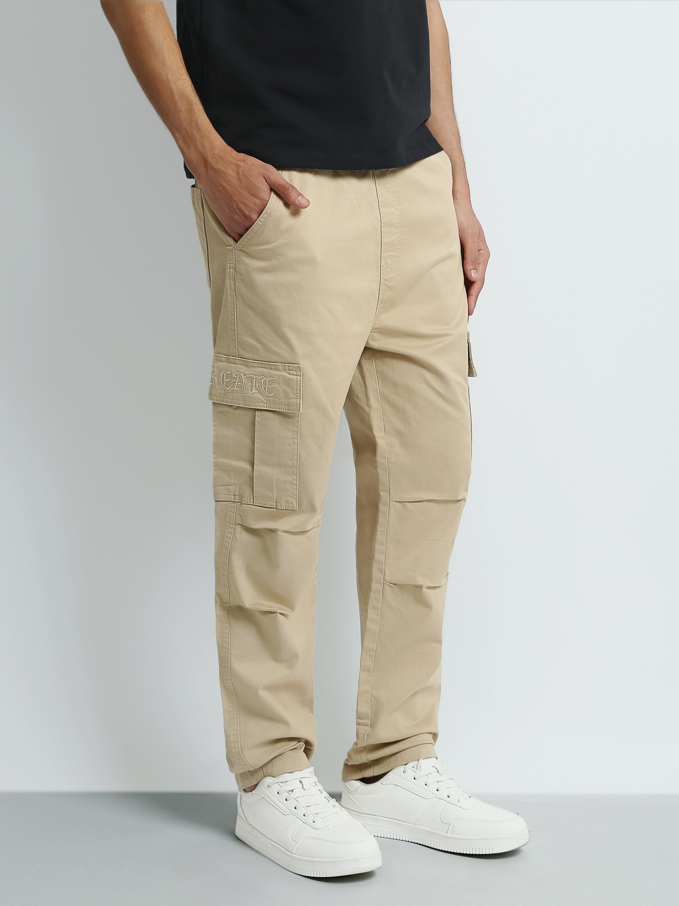 Pantalon Cargo Homme Regular Fit – Poches Multiples & Style Urbain - JOG24GGPL24302TM1