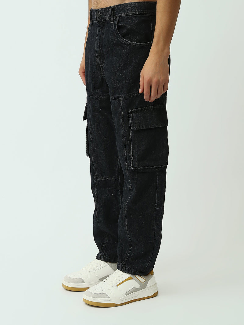 Jean Cargo Homme Coupe Jogger à Poches Multiples - JOG25GDWL24013TM1