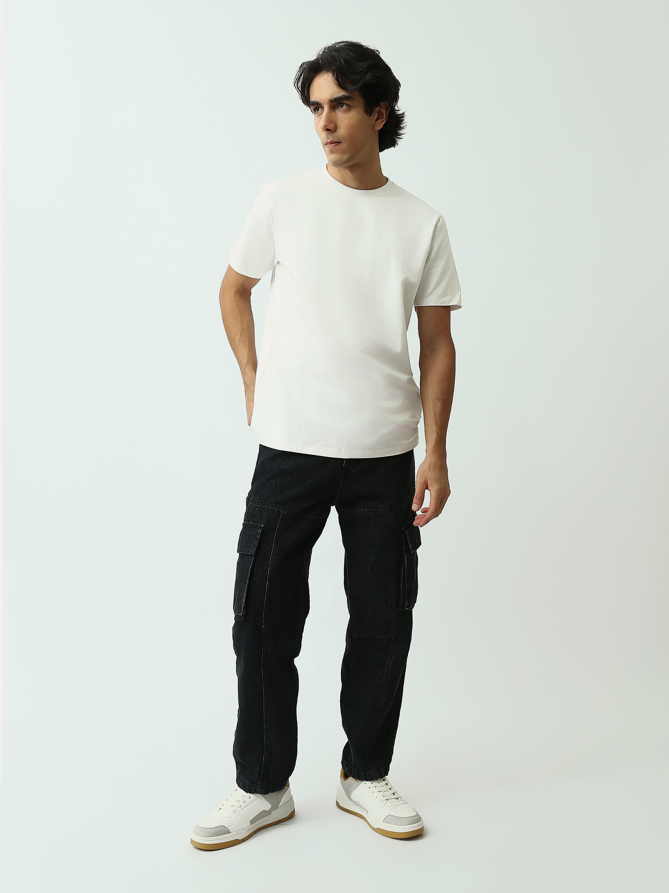 Jean Cargo Homme Coupe Jogger à Poches Multiples - JOG25GDWL24013TM1