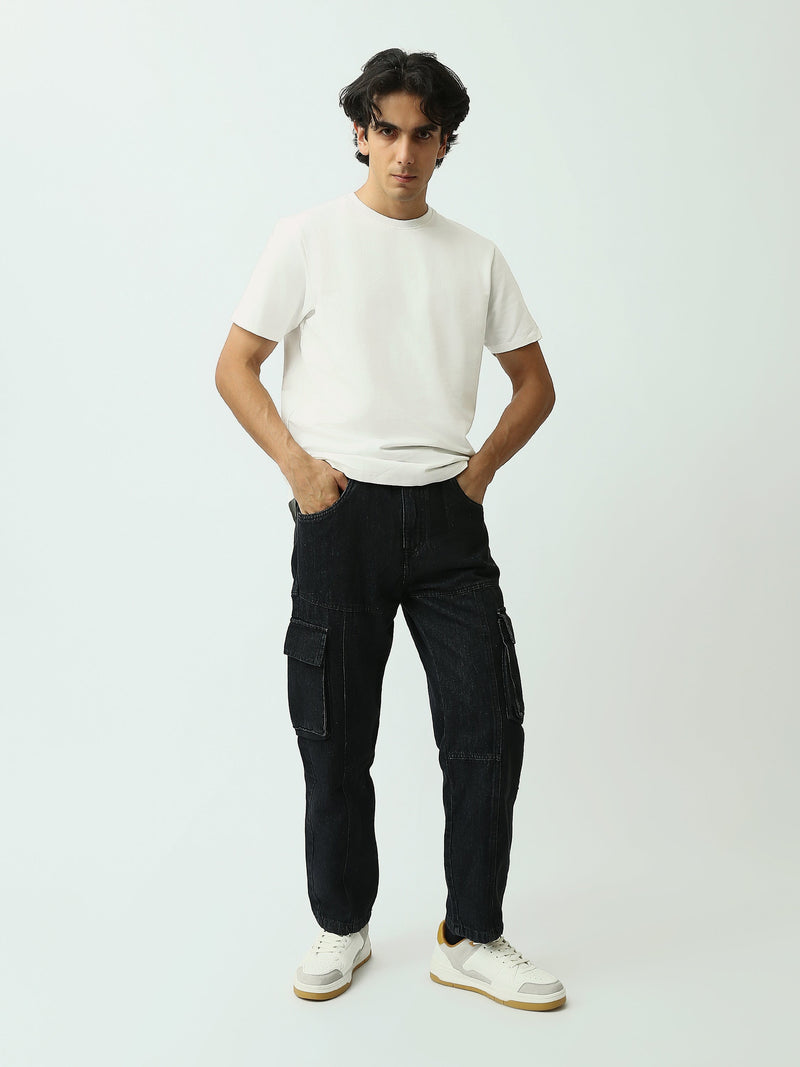 Jean Cargo Homme Coupe Jogger à Poches Multiples - JOG25GDWL24013TM1