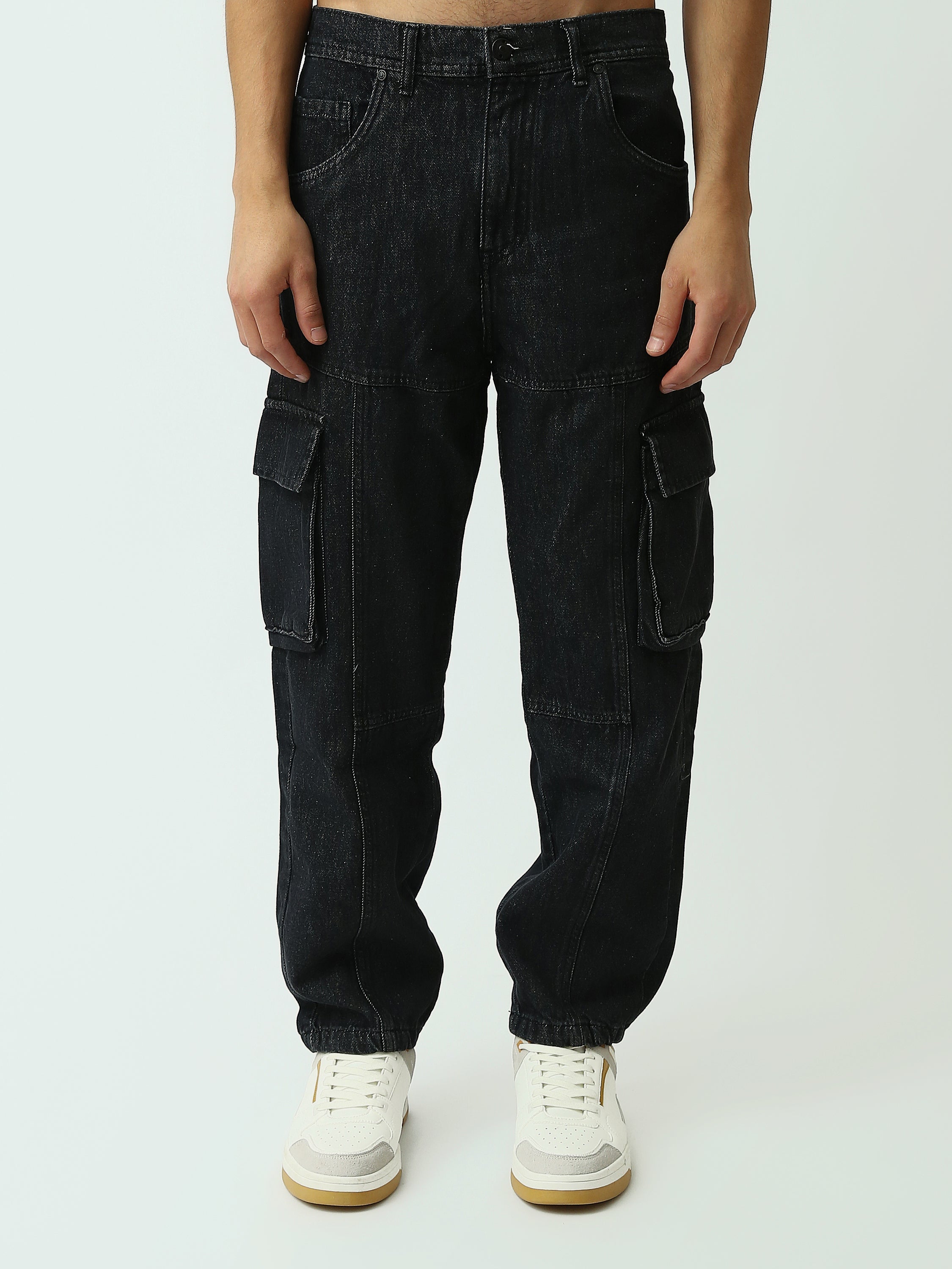 Jean Cargo Homme Coupe Jogger à Poches Multiples - JOG25GDWL24013TM1