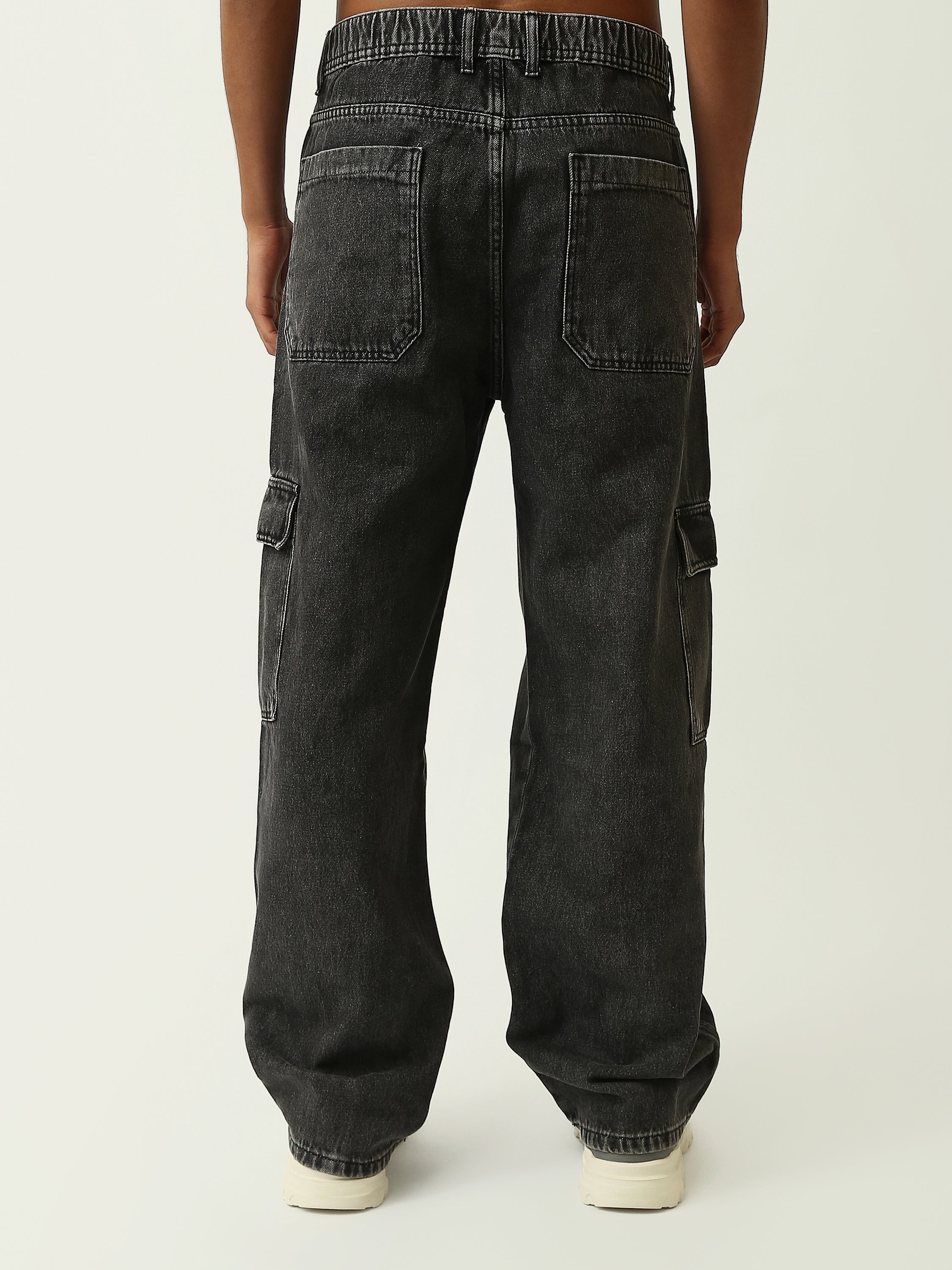 Jean Cargo Homme Coupe Loose avec Poches Latérales - JOG25GDWL24014TM1