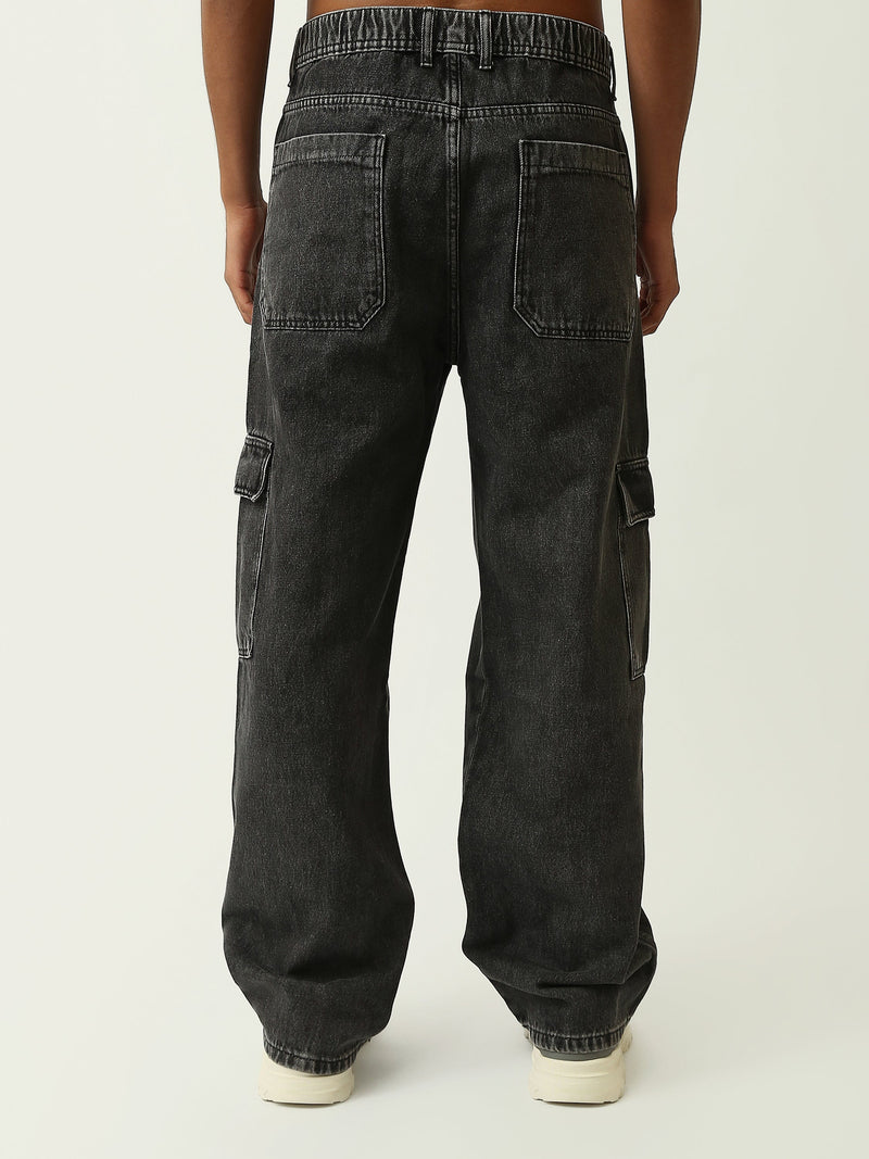 Jean Cargo Homme Coupe Loose avec Poches Latérales - JOG25GDWL24014TM1