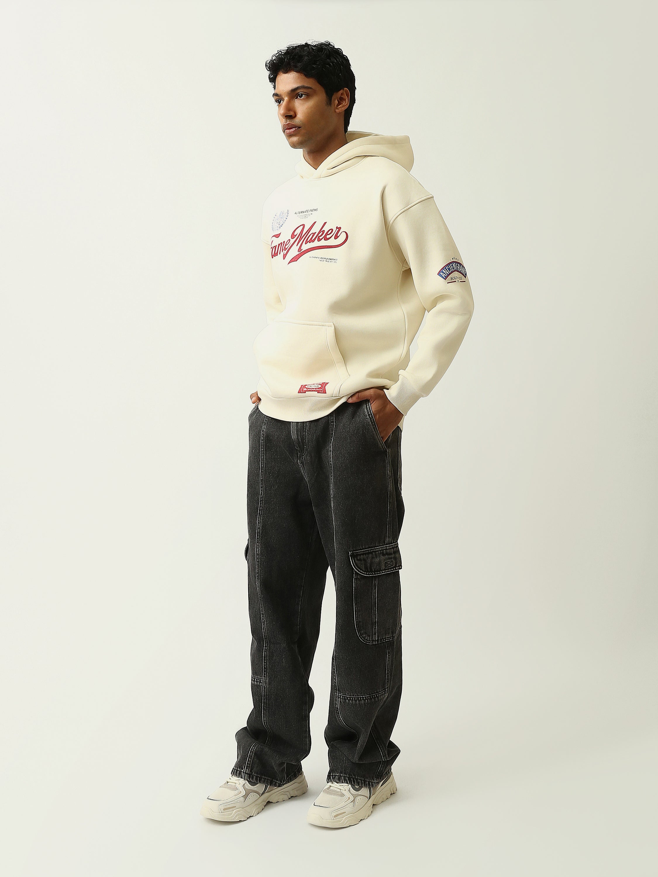 Jean Cargo Homme Coupe Loose avec Poches Latérales - JOG25GDWL24014TM1